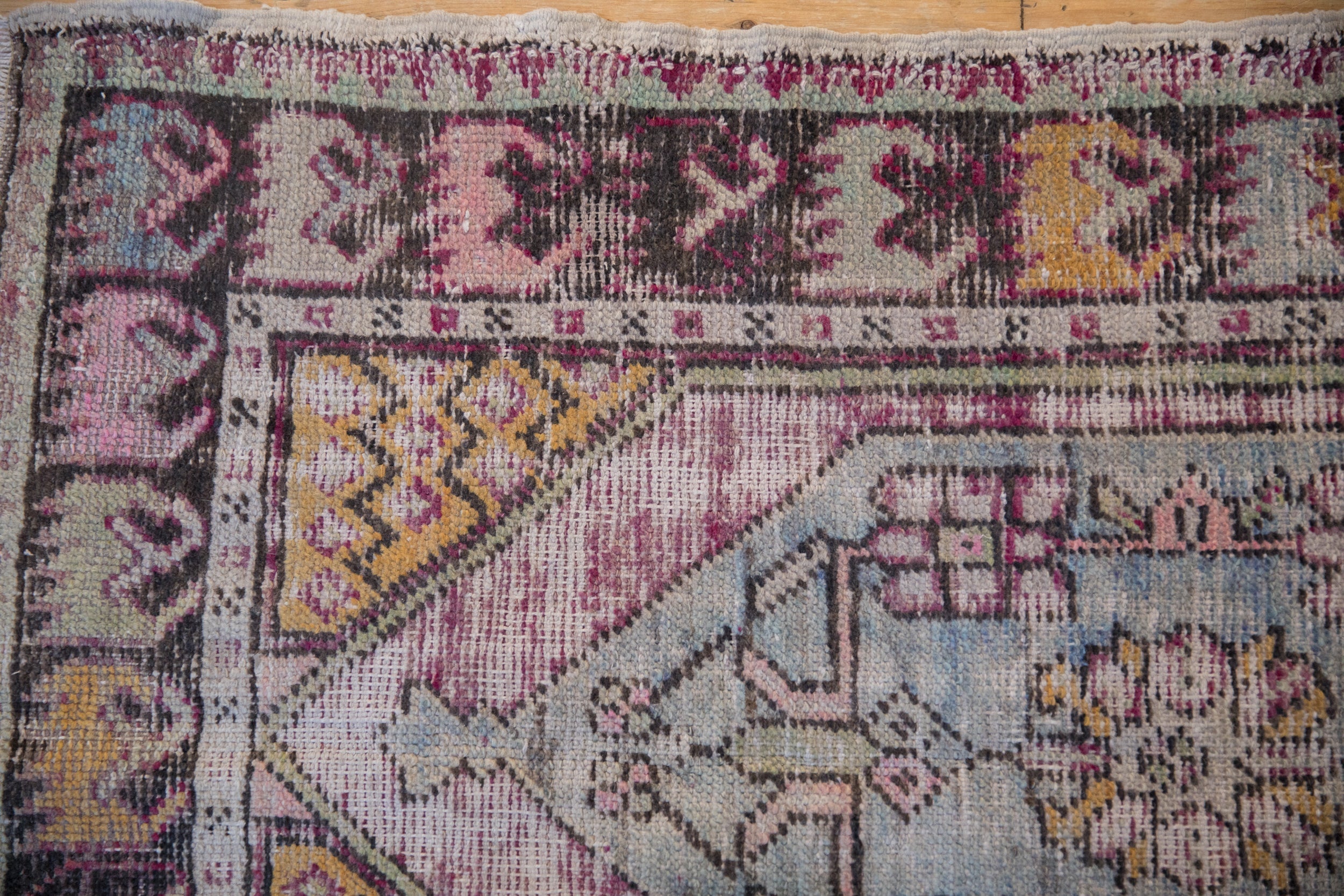 2.5x4 Vintage Distressed Oushak Rug by Old New House® - product image 3 for Resin Society