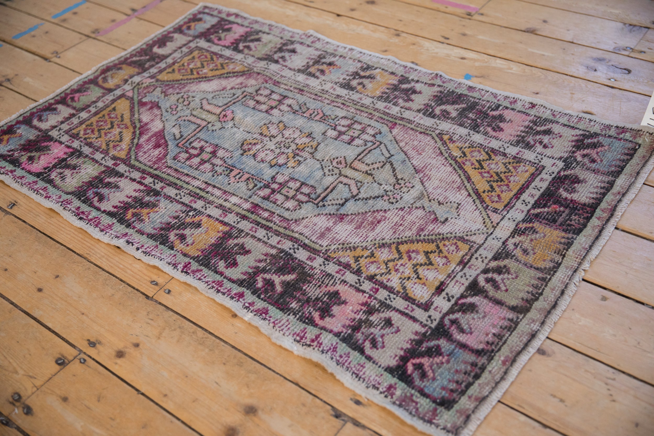 2.5x4 Vintage Distressed Oushak Rug by Old New House® - product image 4 for Resin Society