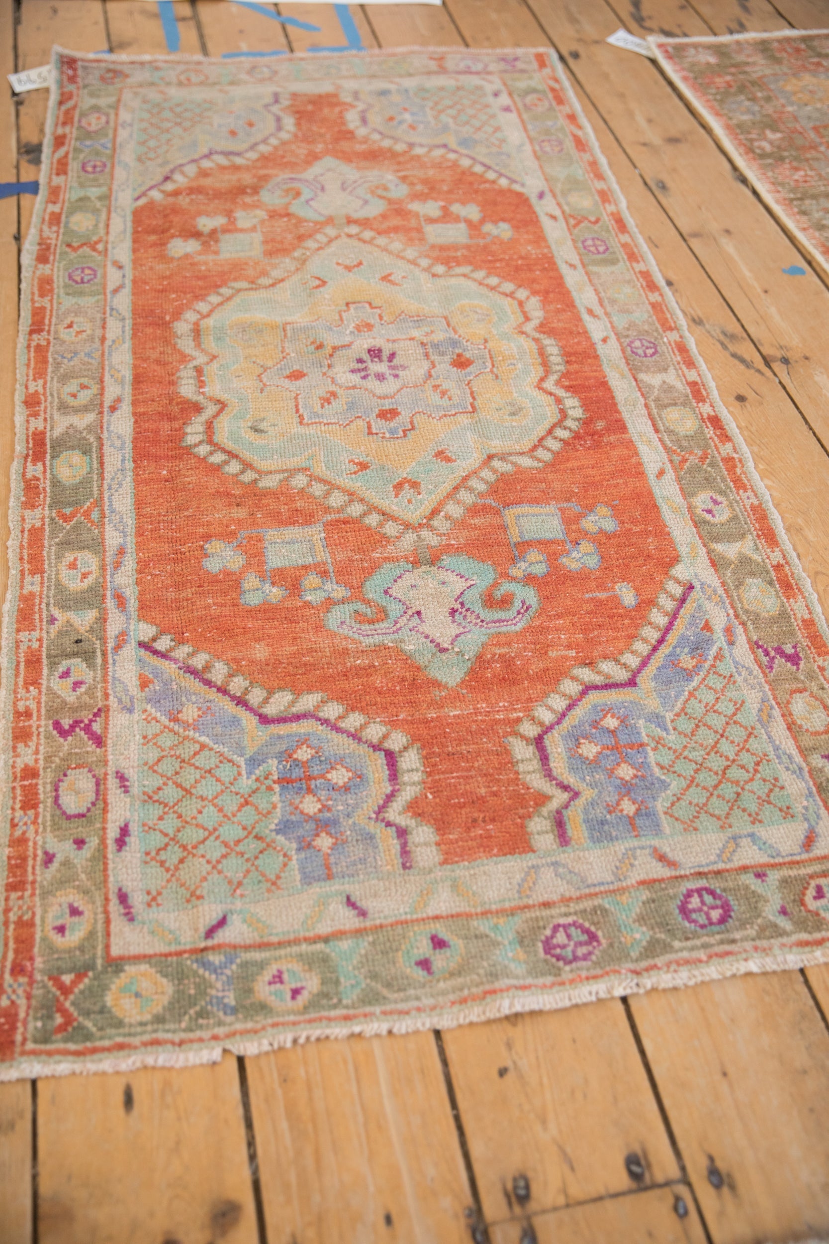 2.5x5 Vintage Distressed Oushak Rug Runner by Old New House® - product image 4 for Resin Society