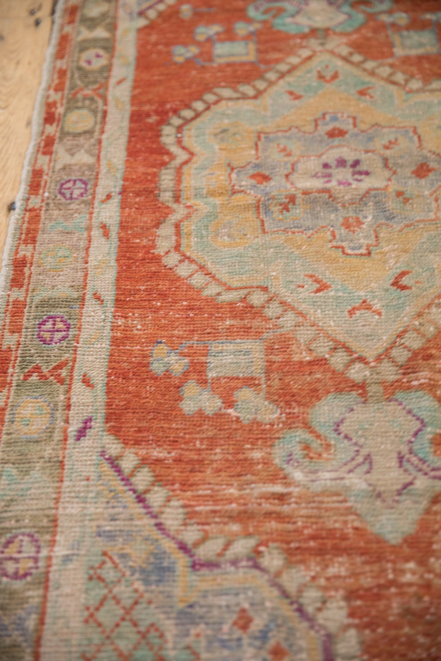 2.5x5 Vintage Distressed Oushak Rug Runner by Old New House® - product image 6 for Resin Society