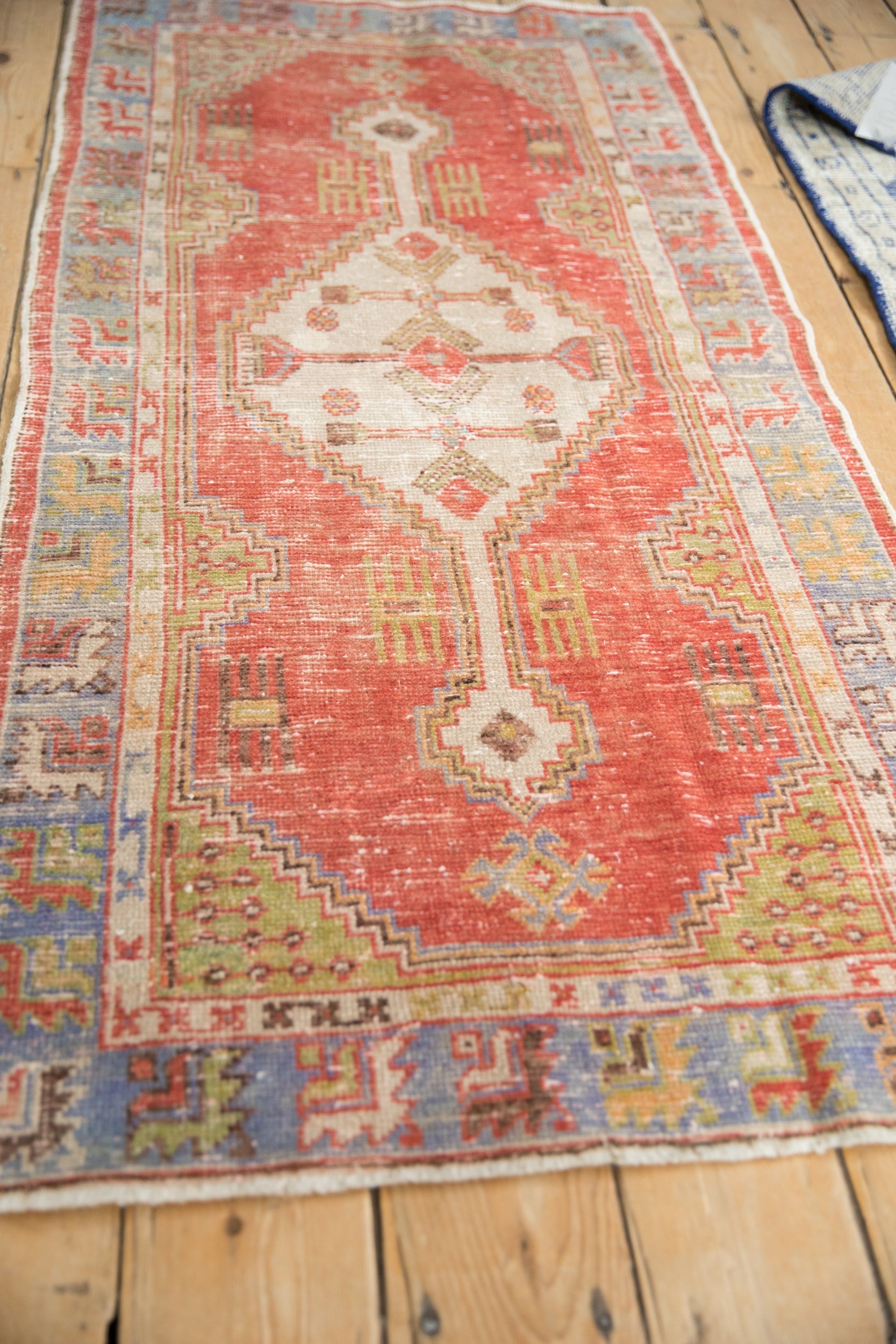 2.5x5 Vintage Distressed Oushak Rug Runner by Old New House® - product image 6 for Resin Society
