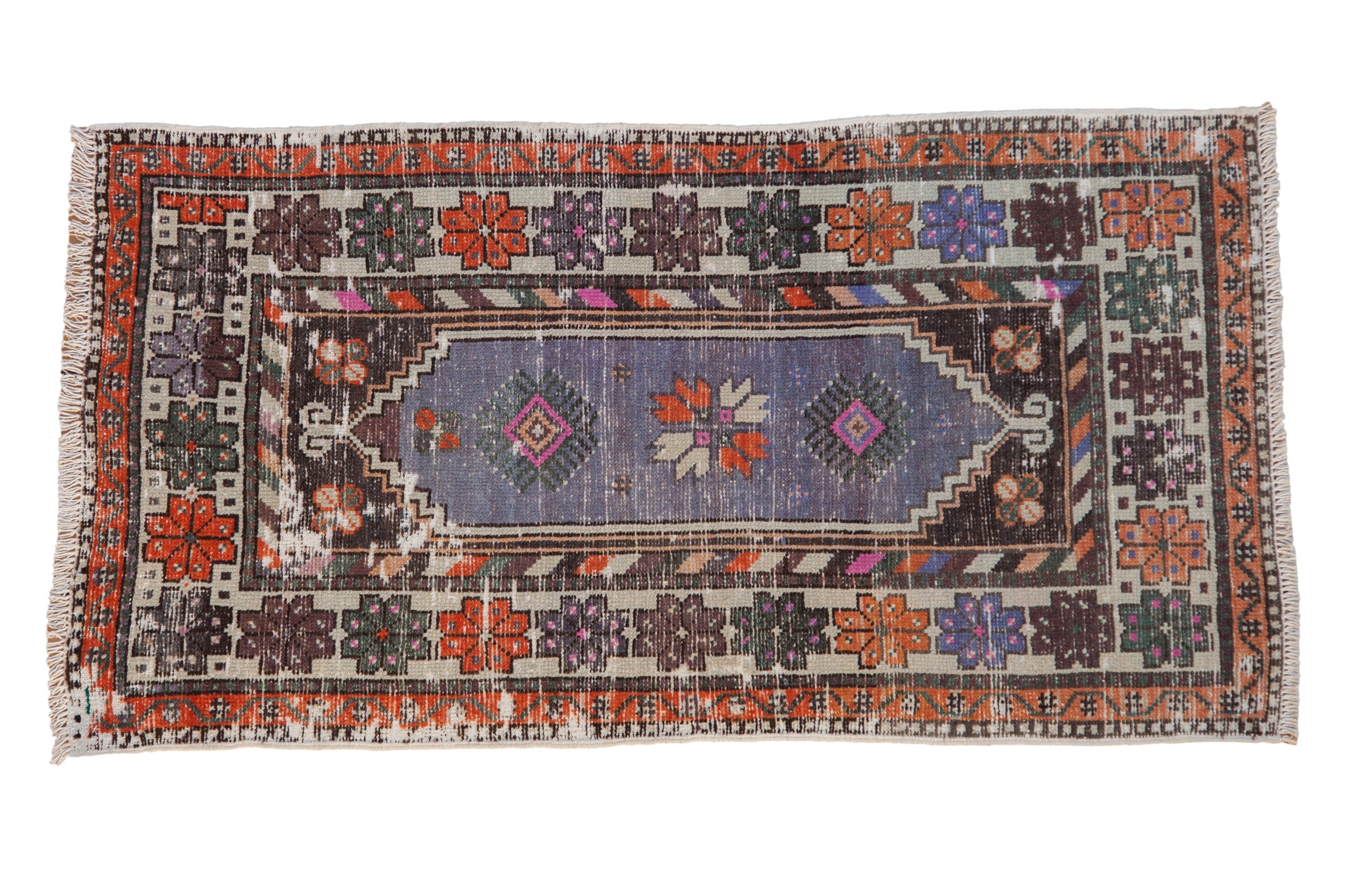2.5x5 Vintage Distressed Oushak Rug Runner by Old New House® - main product image for Resin Society