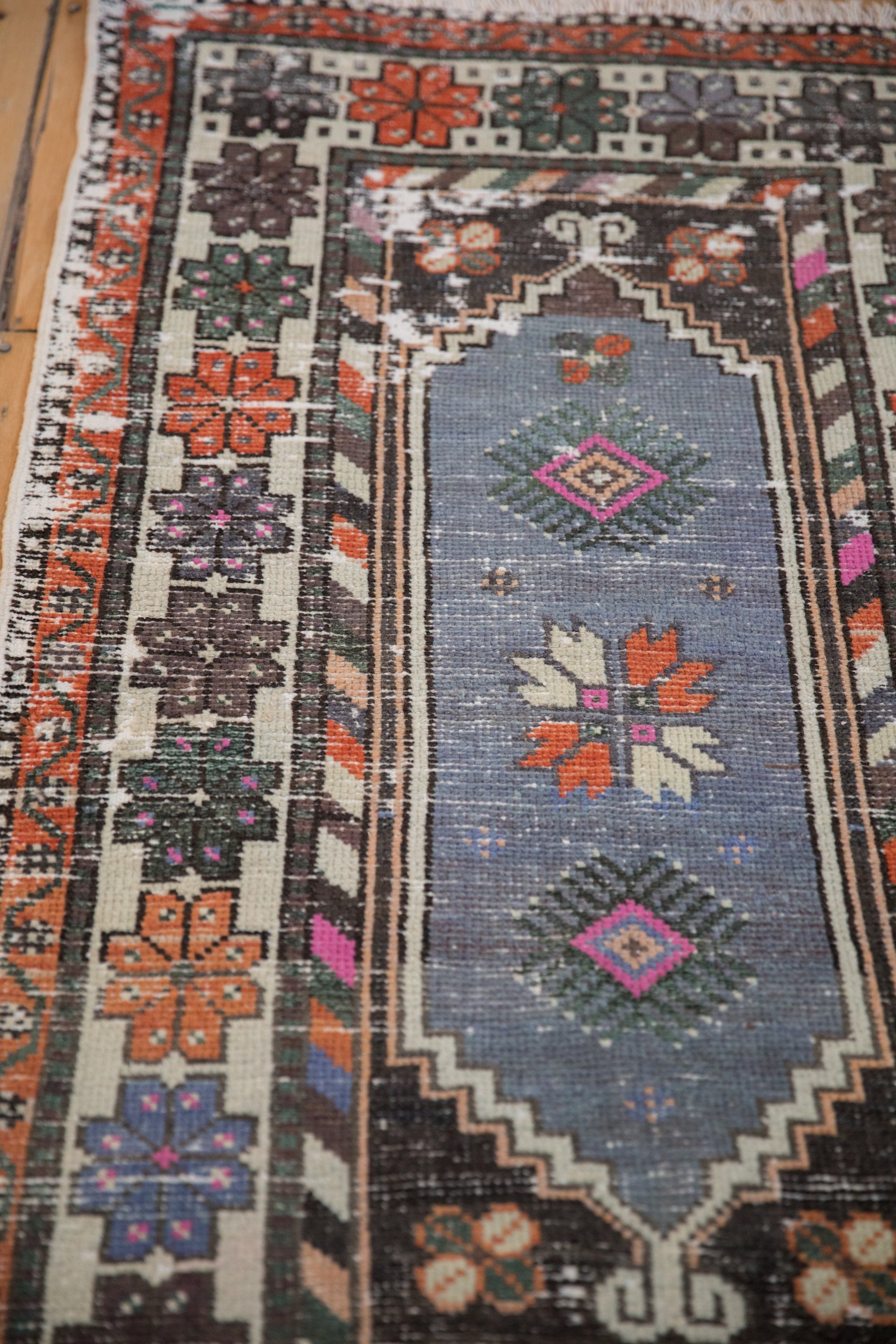 2.5x5 Vintage Distressed Oushak Rug Runner by Old New House® - product image 6 for Resin Society