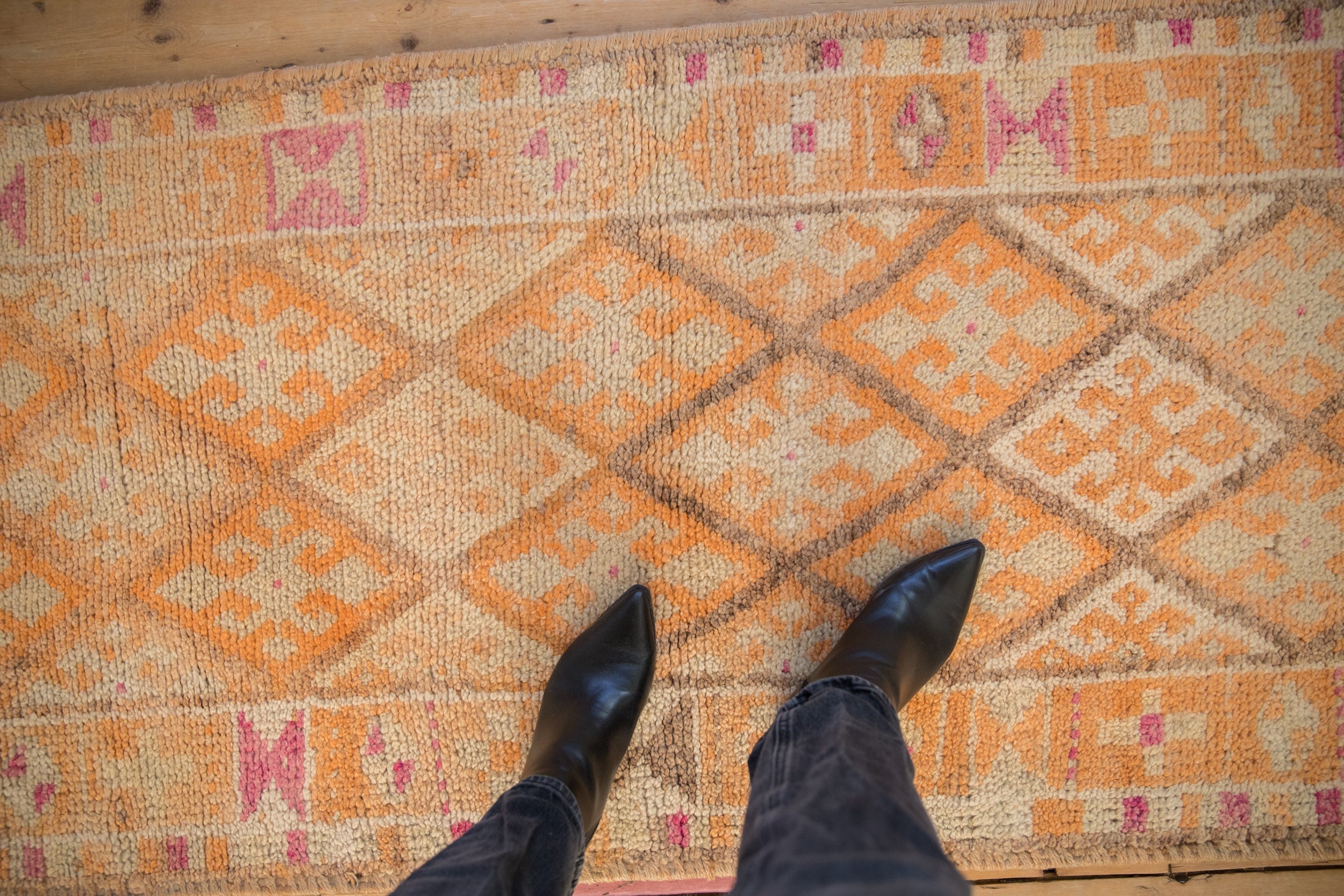 2.5x12 Vintage Distressed Kurd Rug Runner by Old New House® - product image 2 for Resin Society