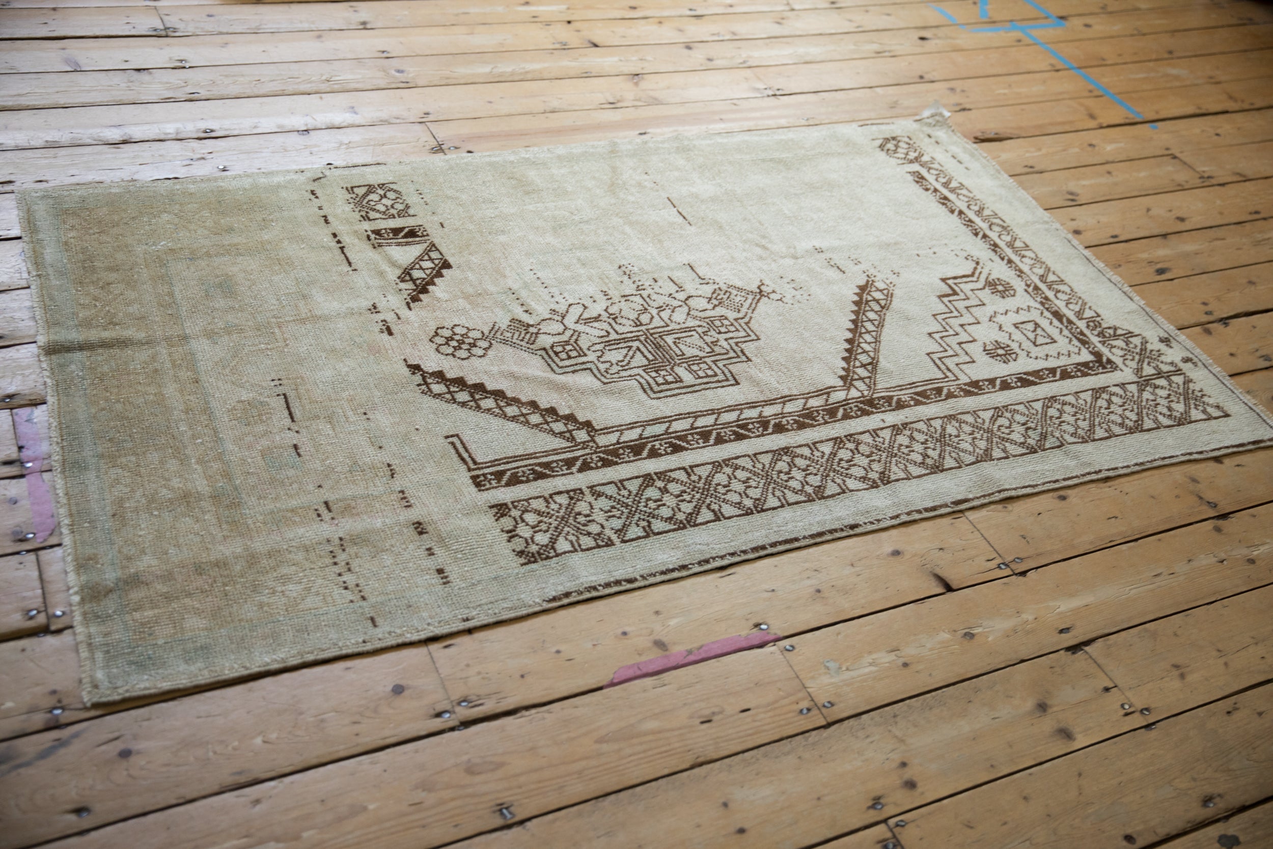 3.5x6.5 Vintage Distressed Oushak Rug