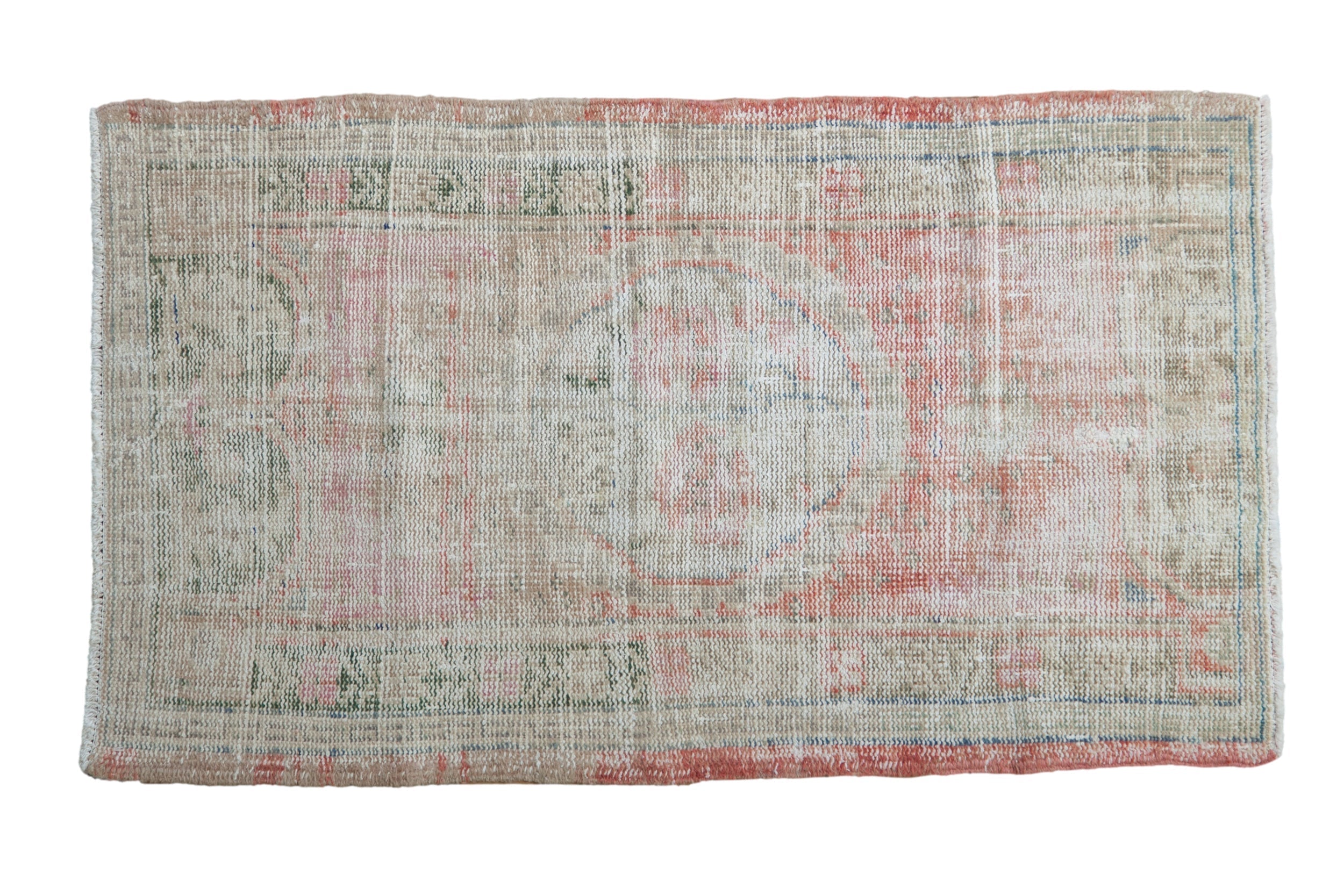2.5x4 Vintage Distressed Oushak Rug