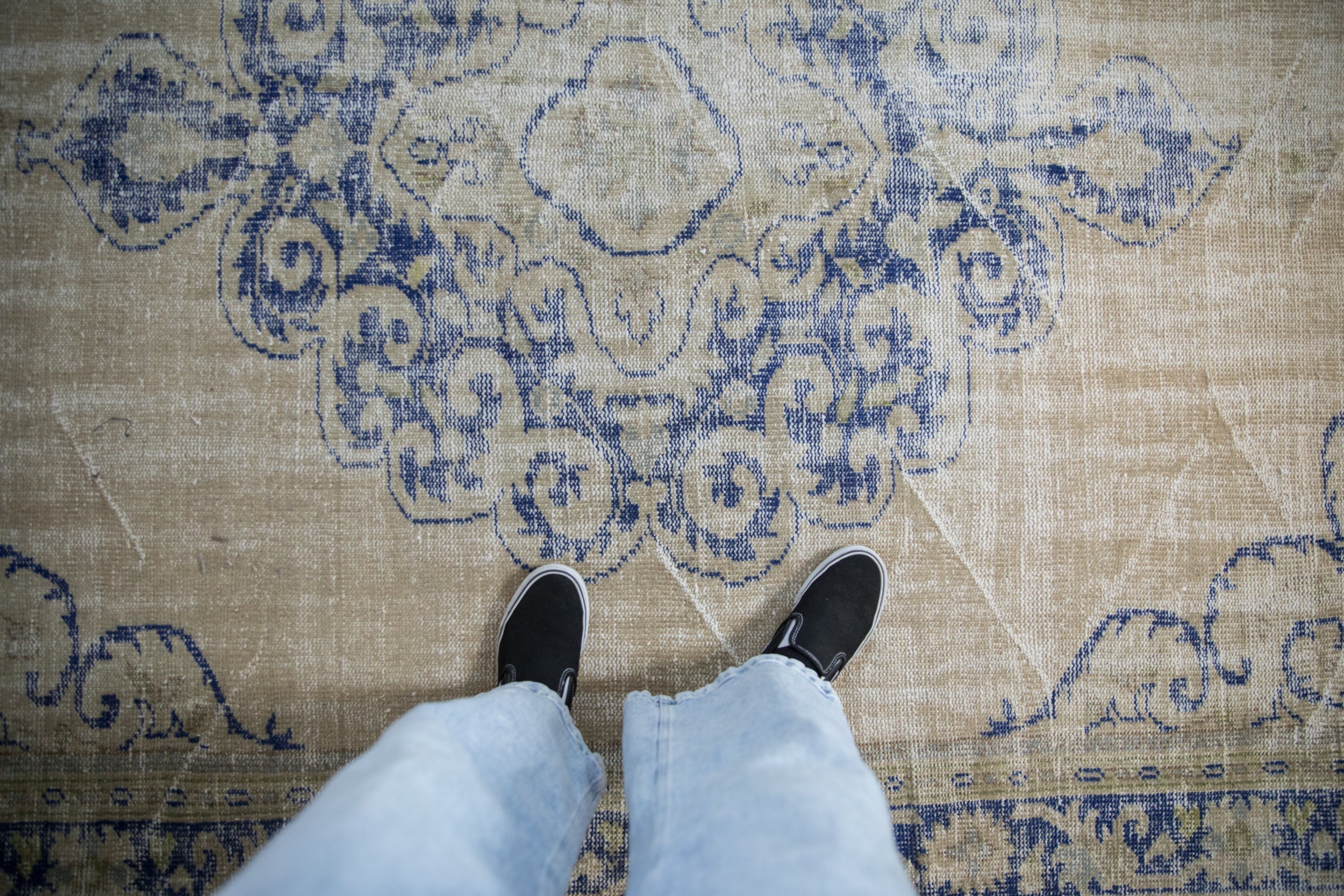 7x10 Vintage Distressed Oushak Carpet by Old New House® - product image 2 for Resin Society