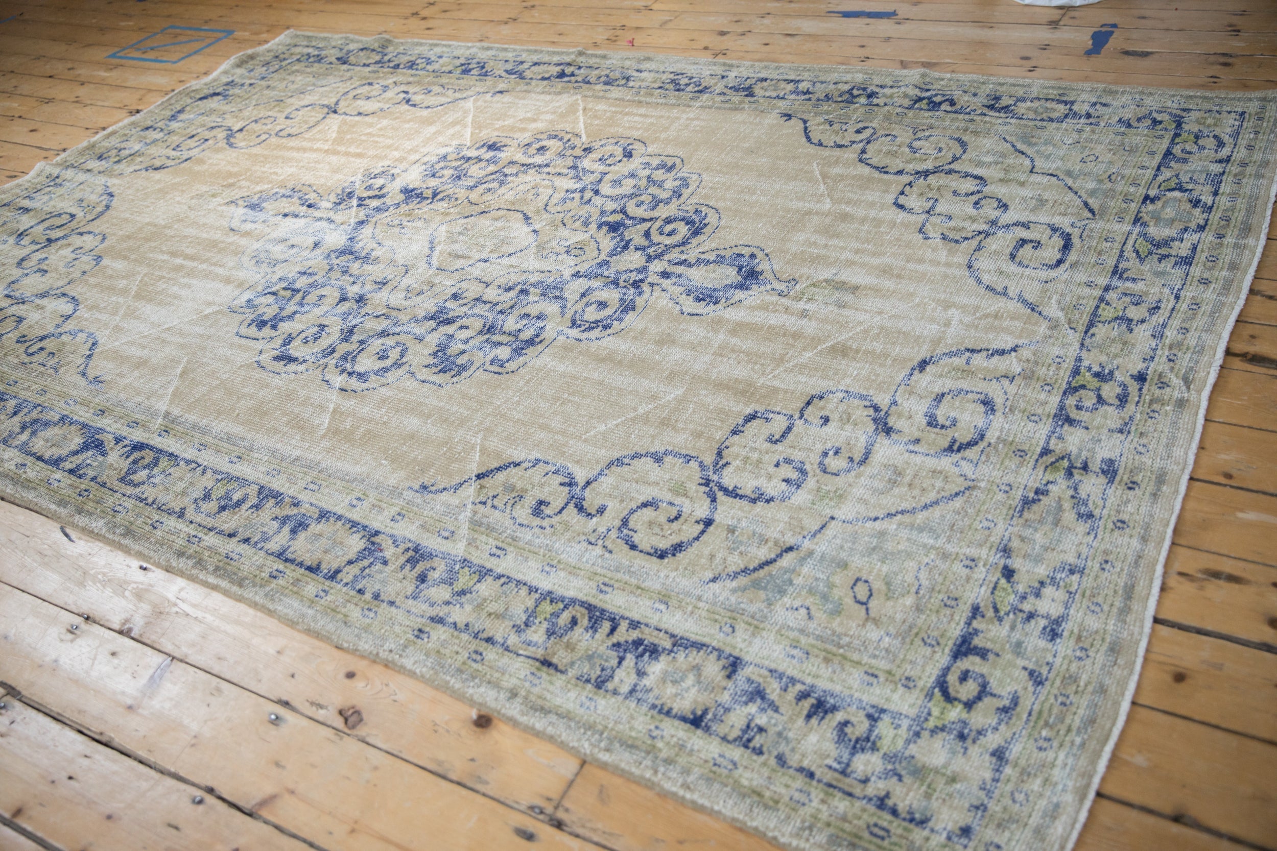 7x10 Vintage Distressed Oushak Carpet by Old New House® - product image 6 for Resin Society