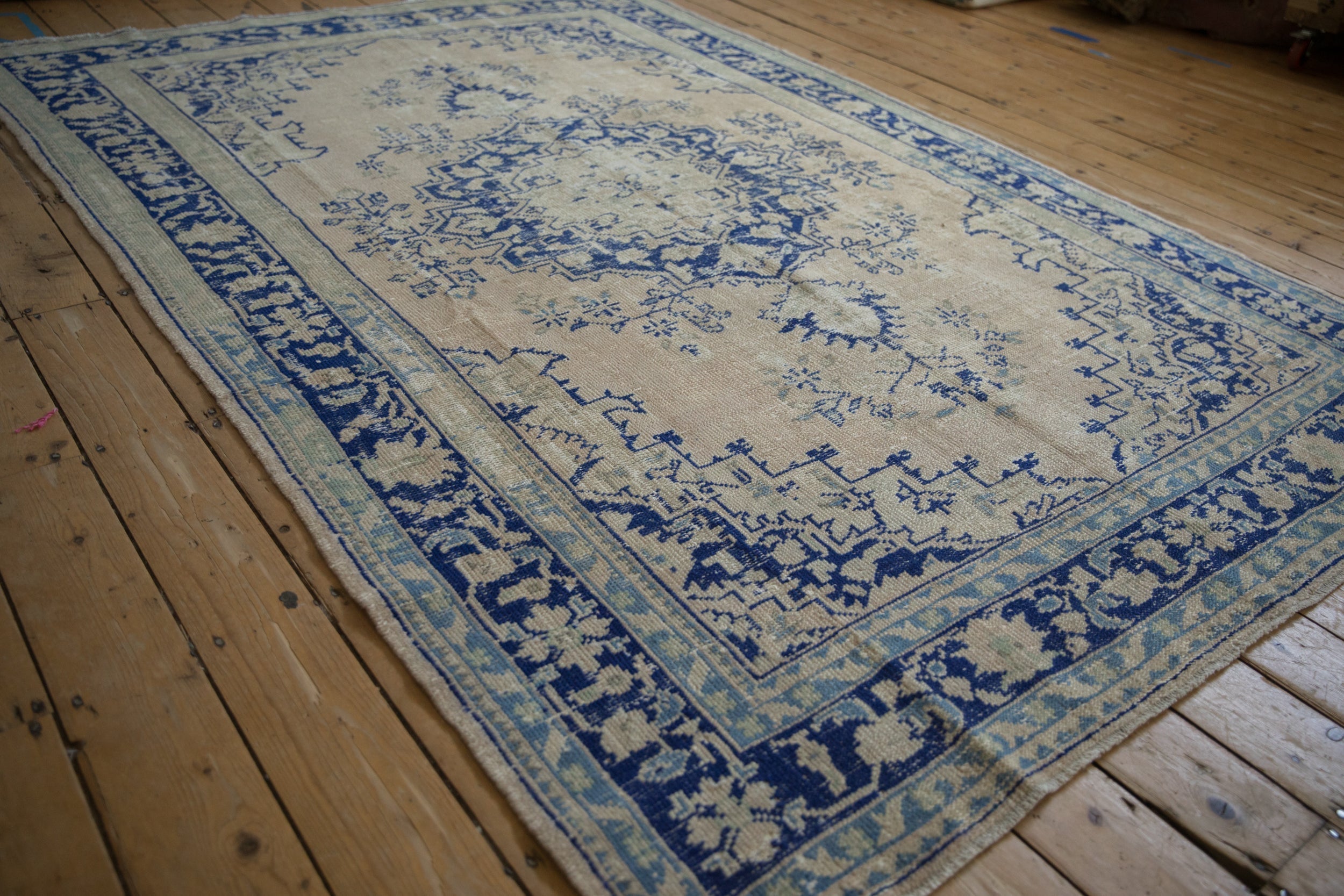 6.5x9.5 Vintage Distressed Oushak Carpet by Old New House® - product image 4 for Resin Society