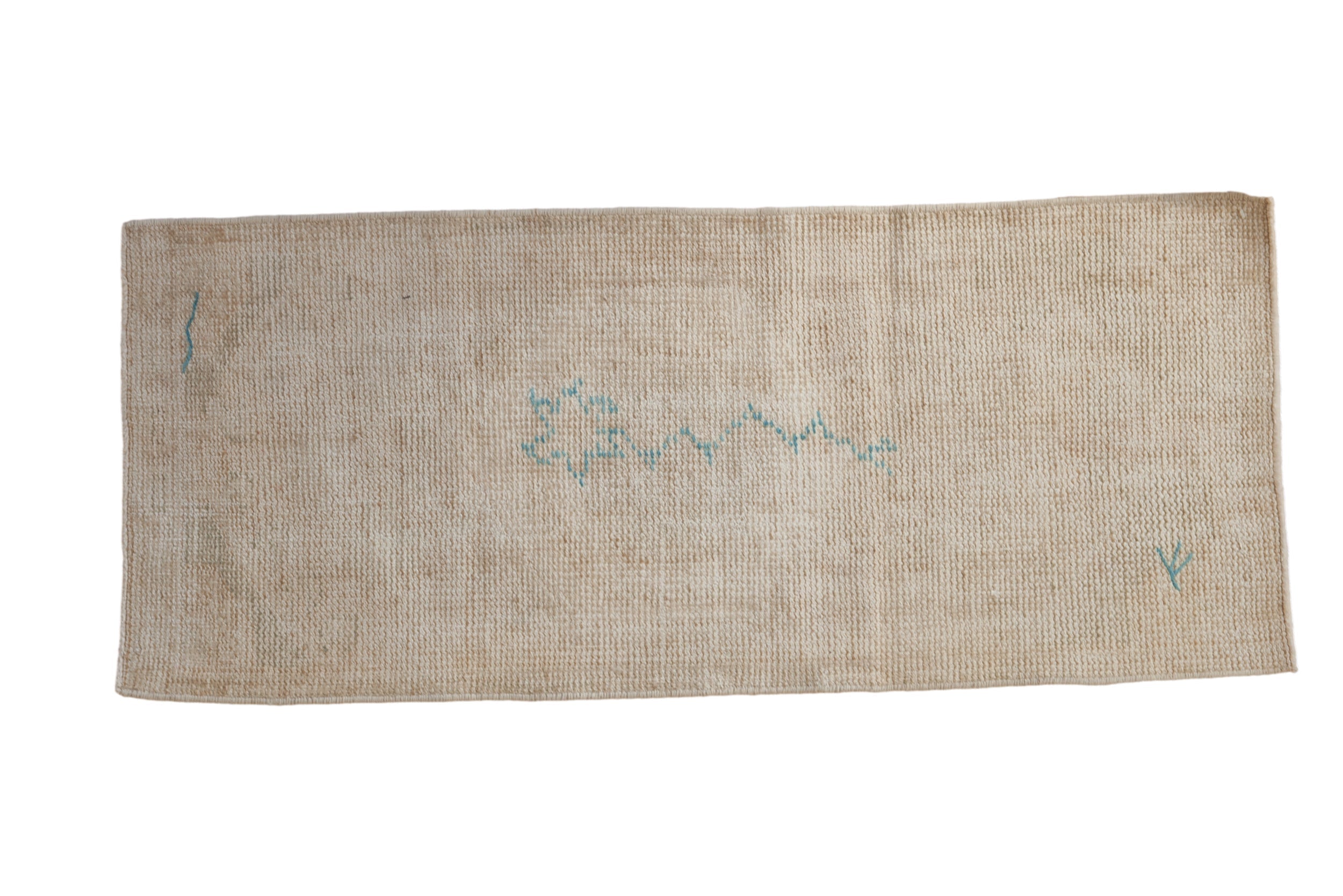 2x4.5 Vintage Distressed Oushak Rug Runner