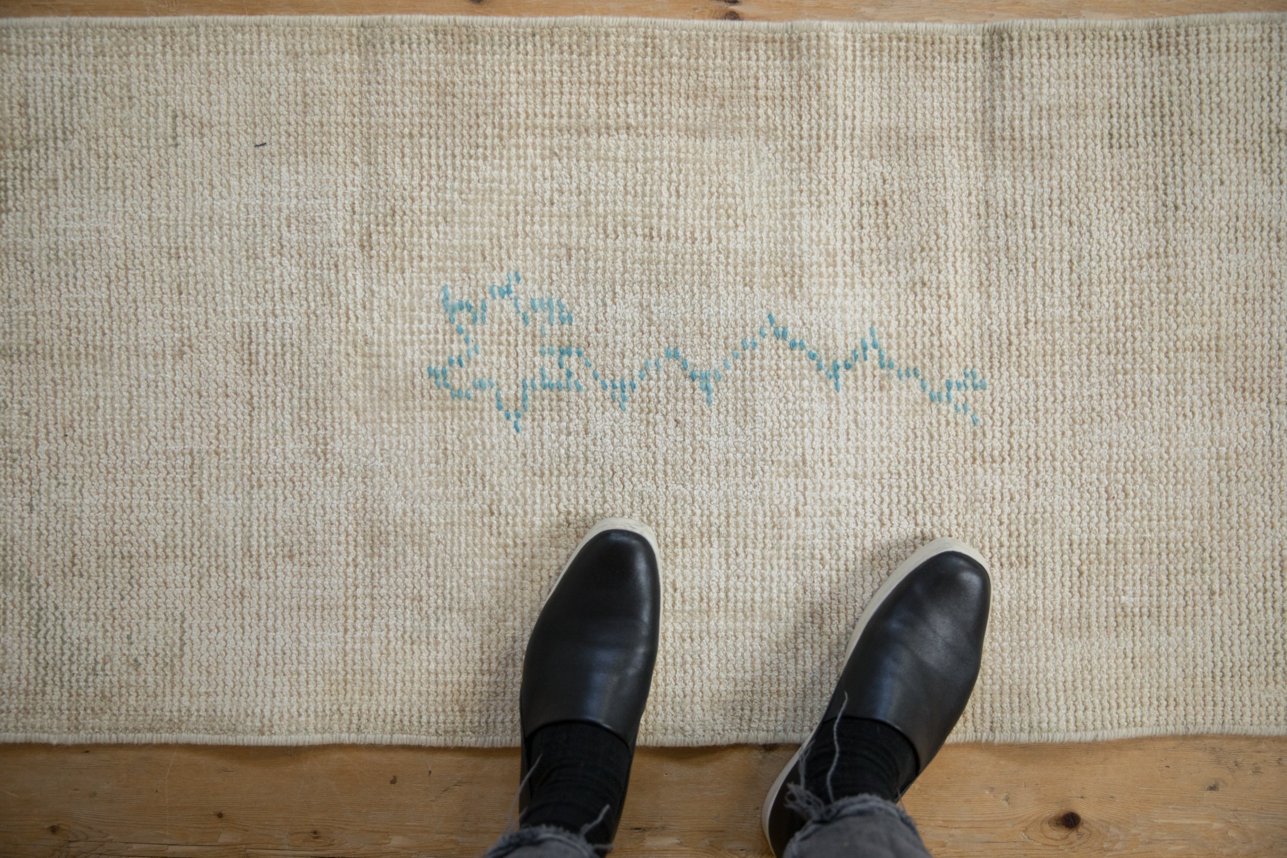 2x4.5 Vintage Distressed Oushak Rug Runner