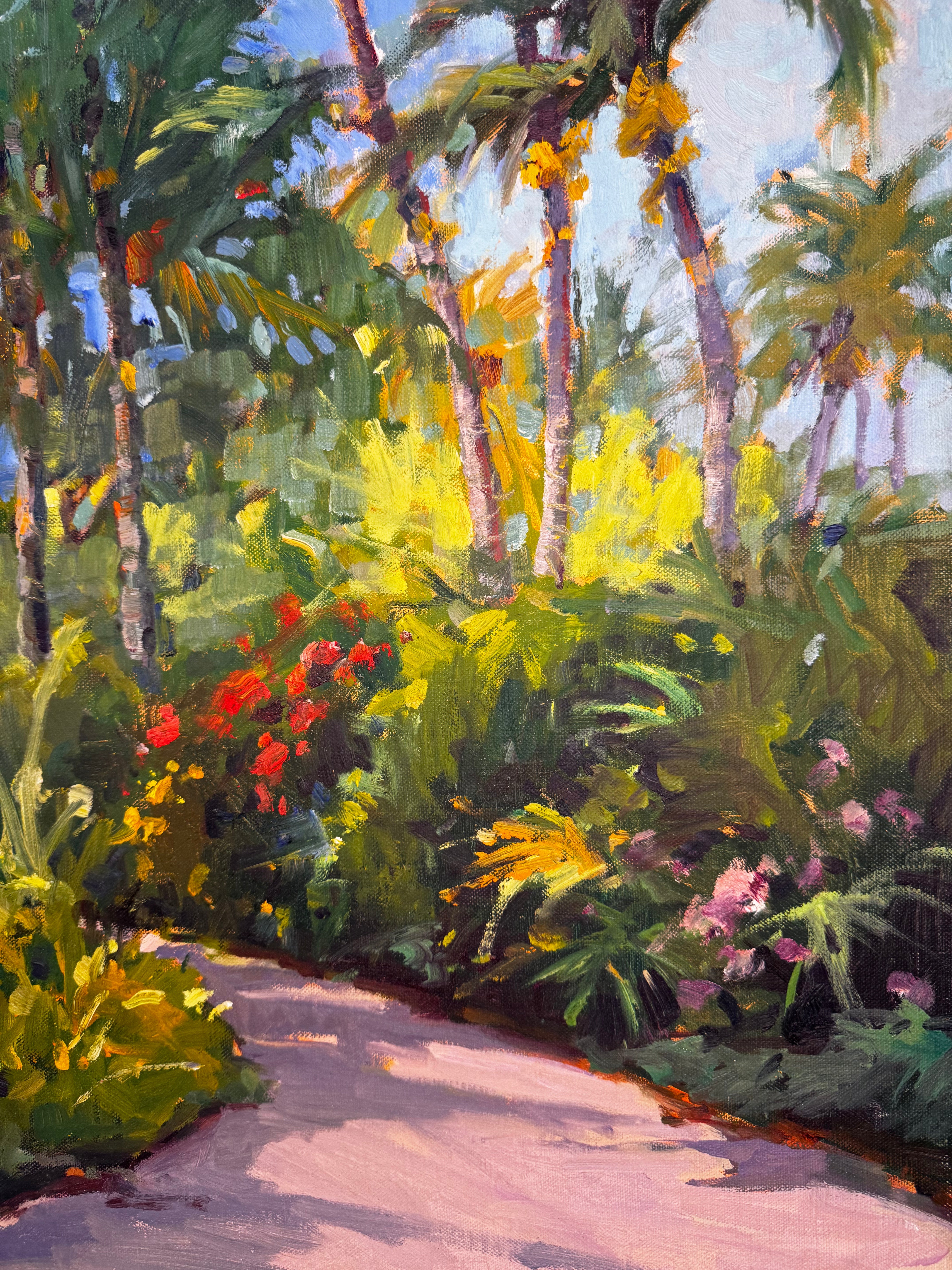 One Hundred and Seventeen, a 16x20 inch plein air painting on board by John Beard, showing abstract coastal landscape tones