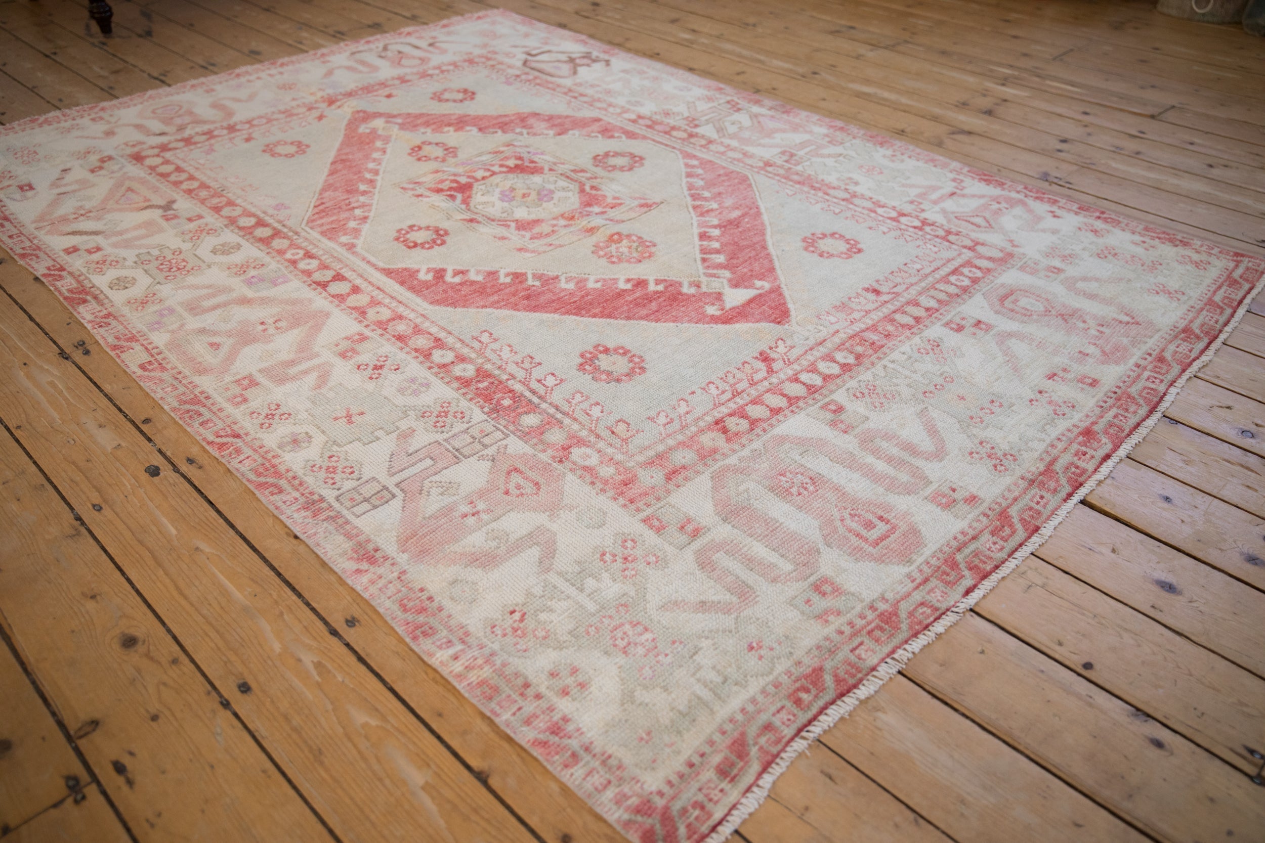 5.5x8 Vintage Distressed Oushak Carpet by Old New House® - product image 4 for Resin Society