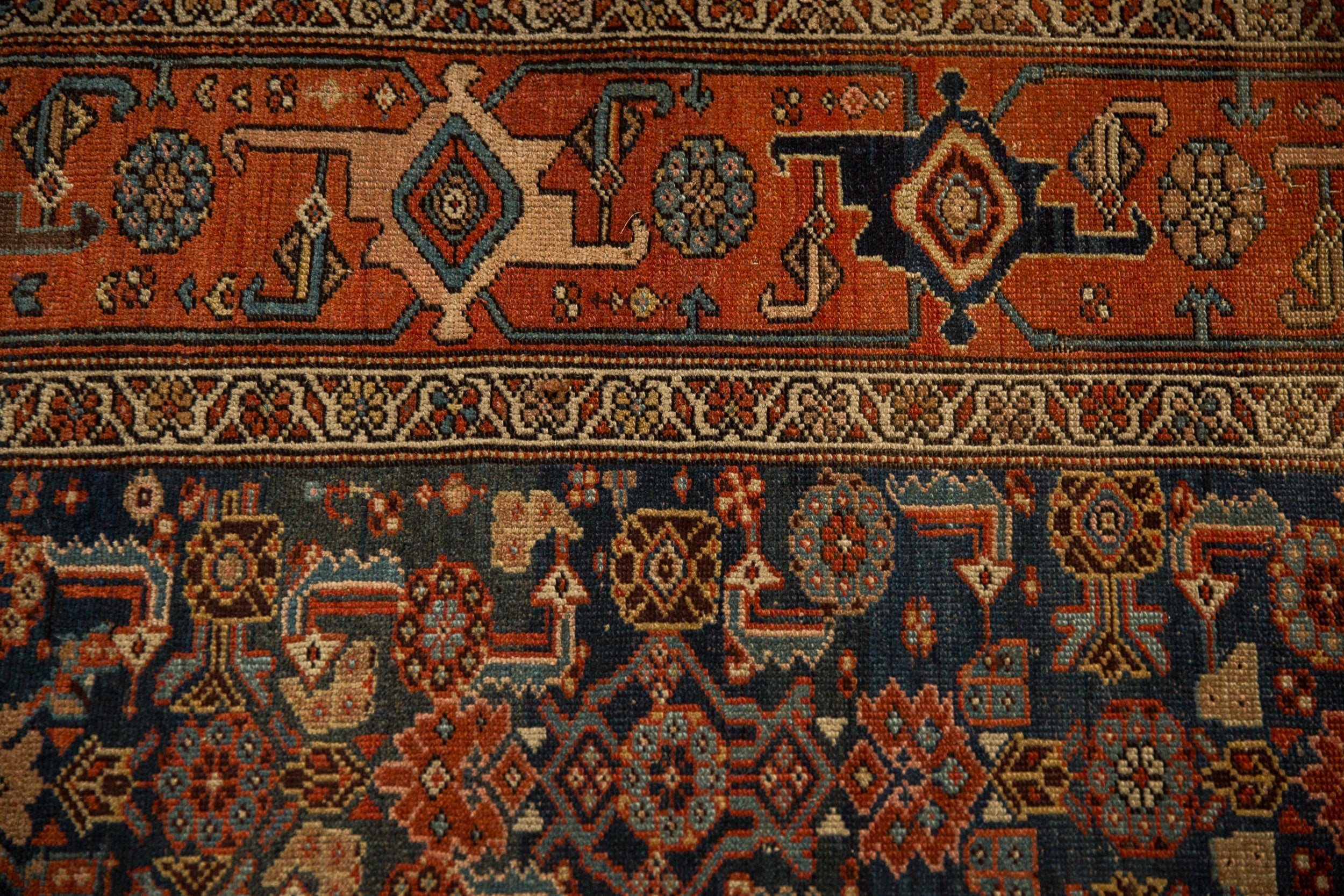 3.5x6.5 Antique Kurdish Hamadan Rug by Old New House® - product image 3 for Resin Society