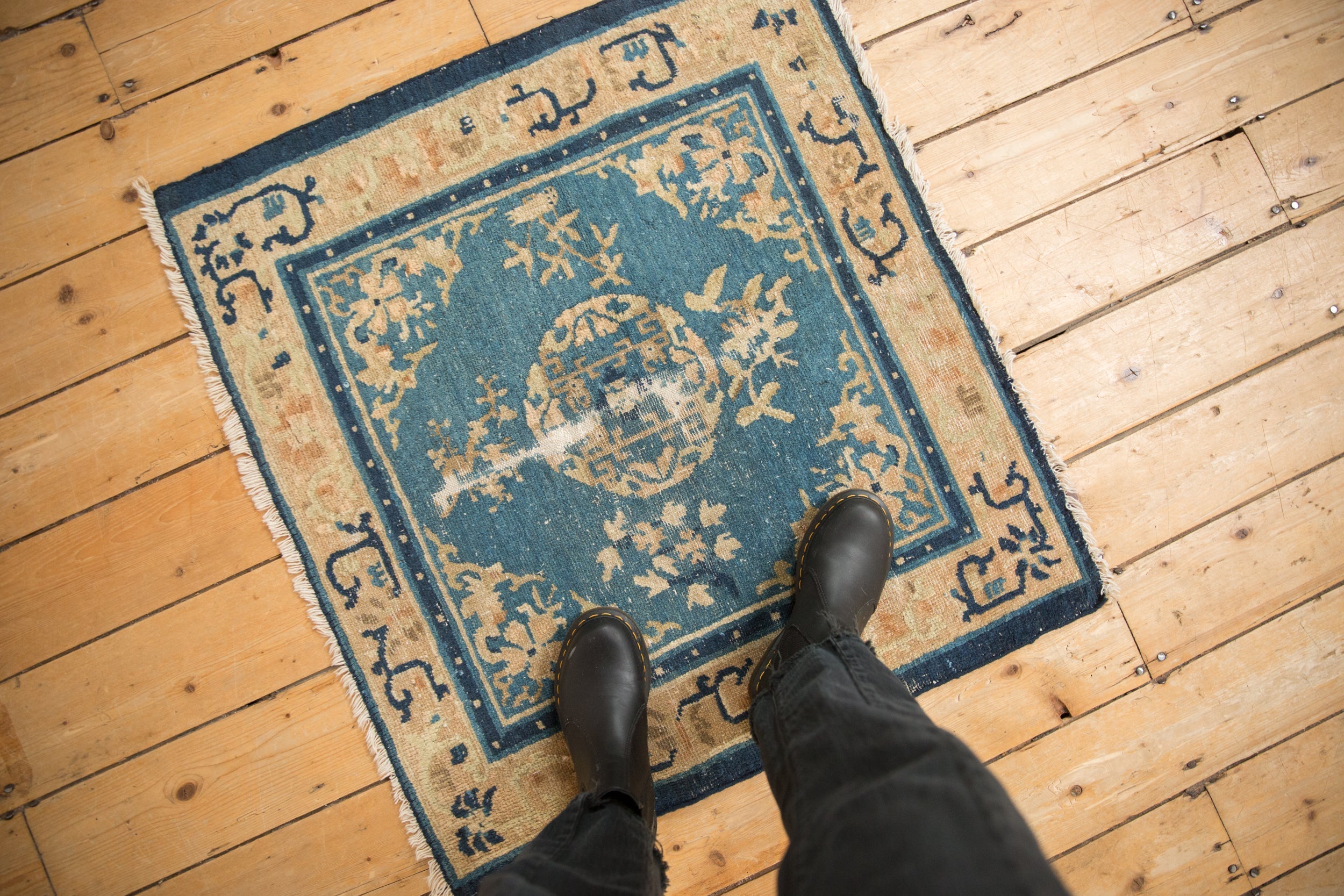 2.5x3 Antique Peking Square Rug by Old New House® - product image 2 for Resin Society