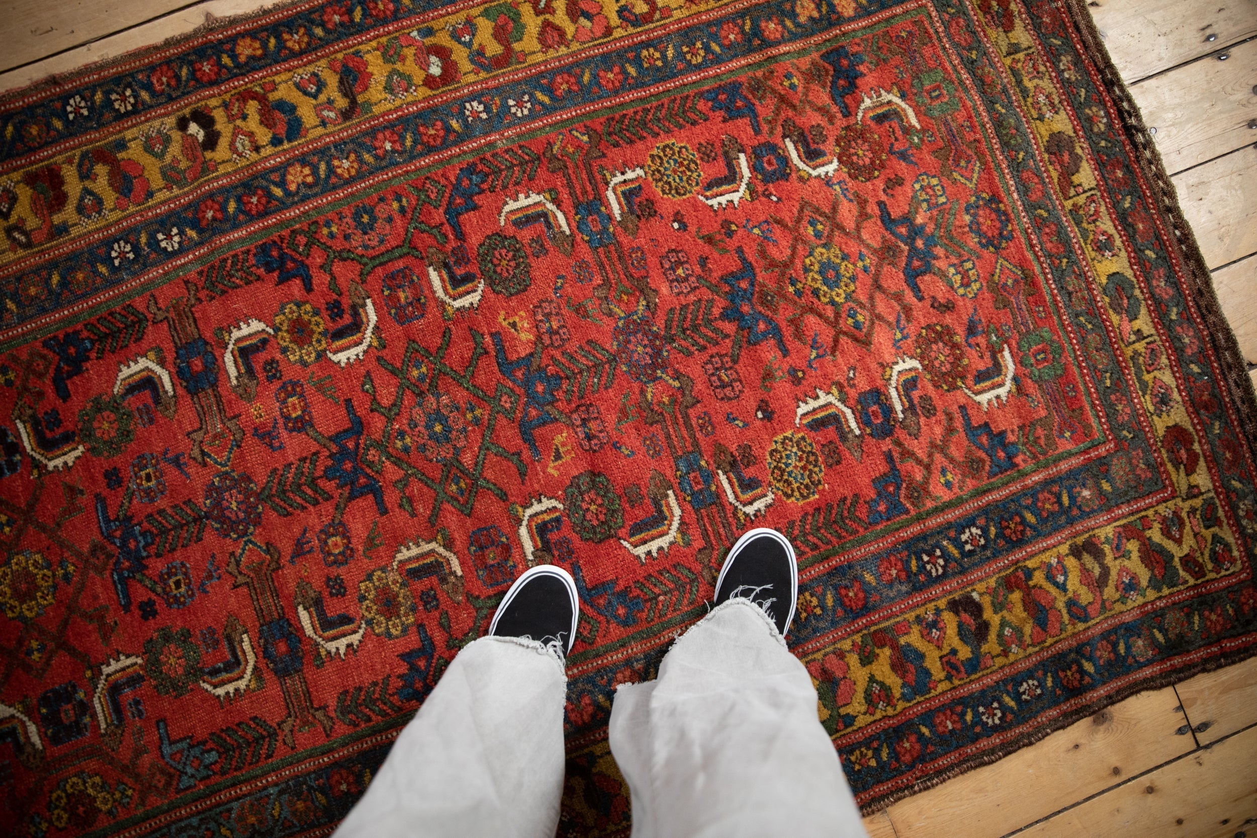 4x7.5 Antique Kurdish Bijar Rug by Old New House® - product image 2 for Resin Society