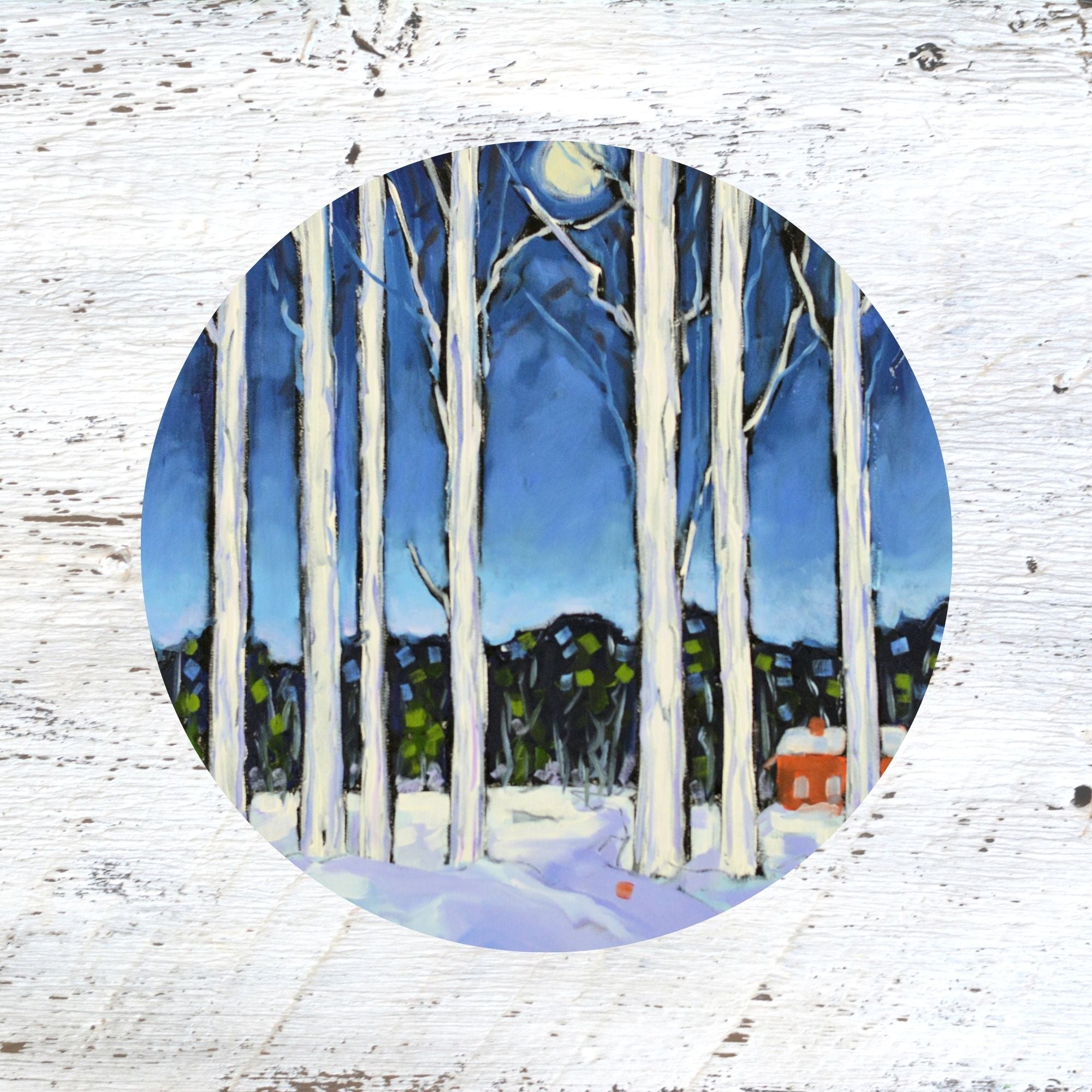 Rubber Grip Jar Opener - Blame it on the Moon. Winter by Dreese Fine Art - Resin Society