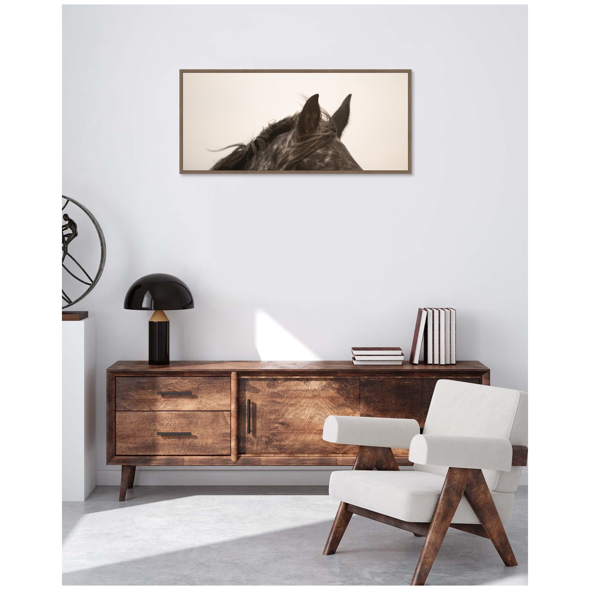 Horse Ears Panel by Crystal Lynn Collins Framed Canvas Wall Art Print