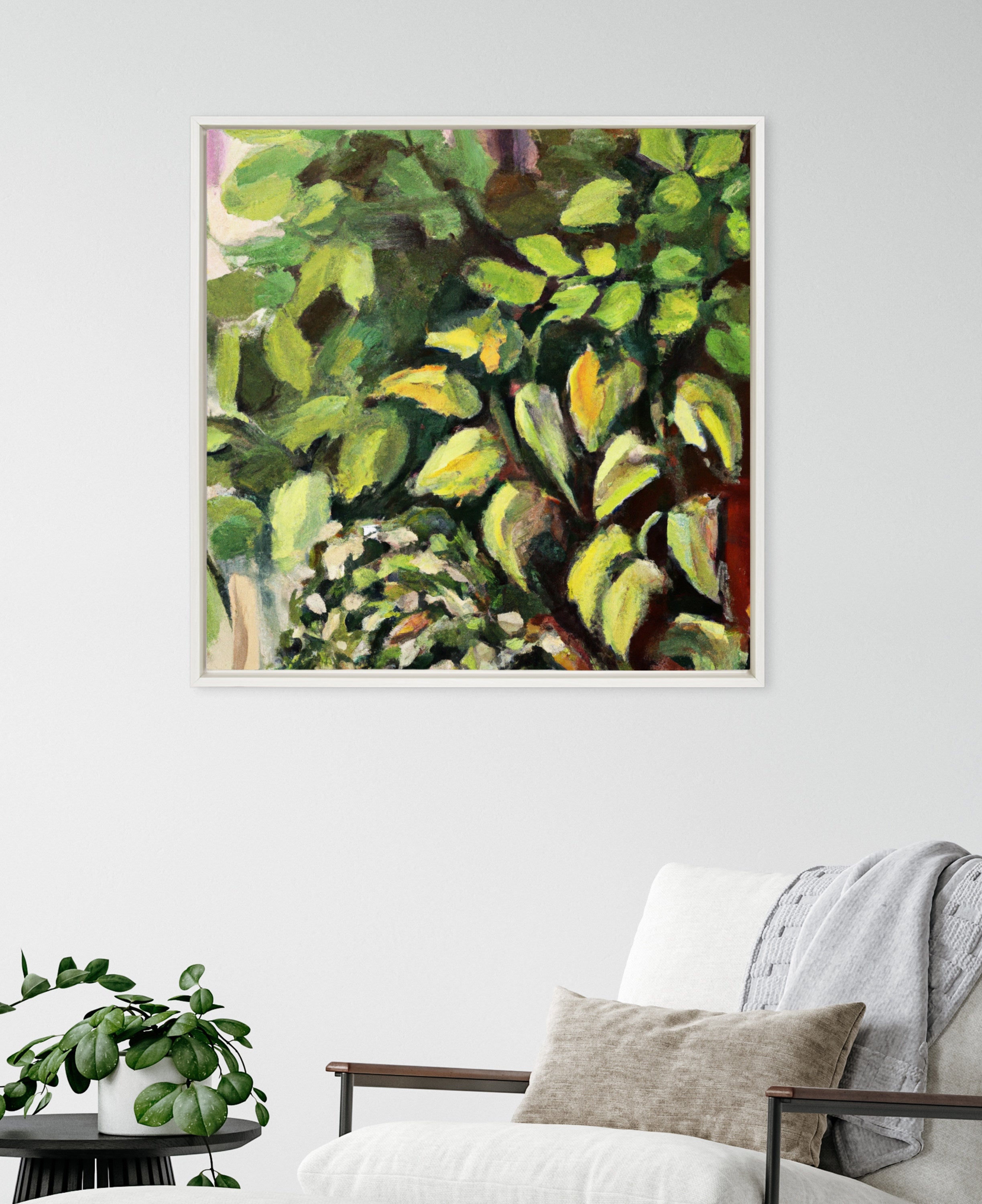 Sylvie Blank Framed Canvas 30x30