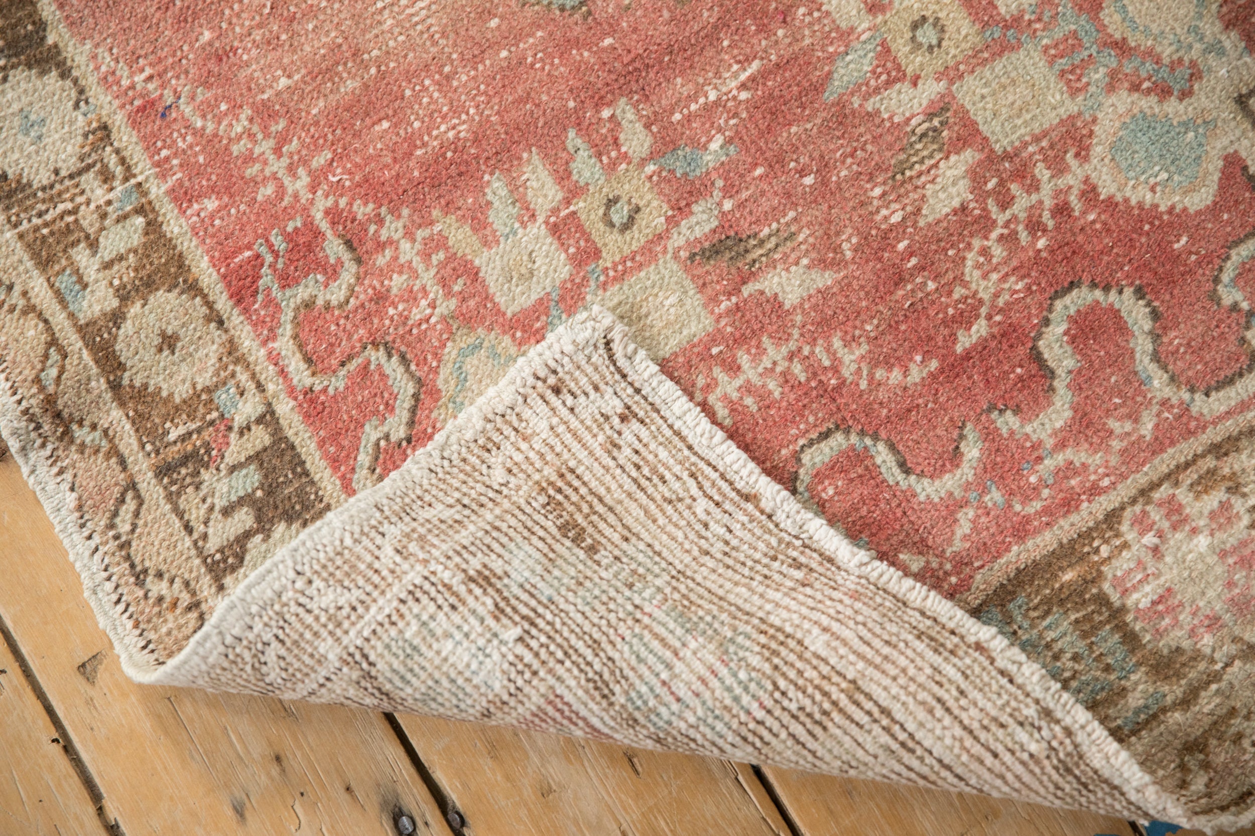 3x6.5 Vintage Distressed Oushak Rug Runner by Old New House® - product image 7 for Resin Society