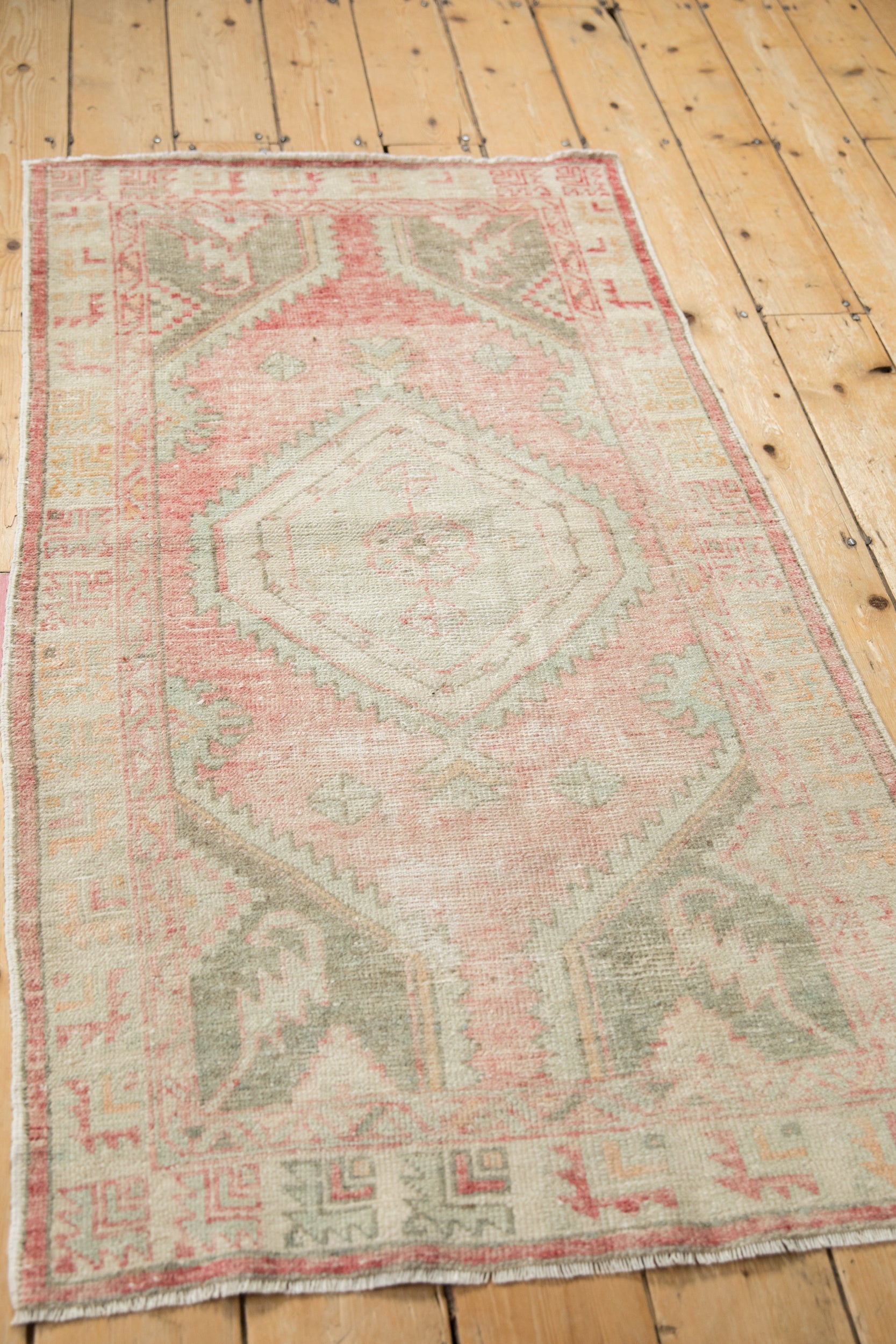2.5x5 Vintage Distressed Oushak Rug Runner by Old New House® - product image 5 for Resin Society
