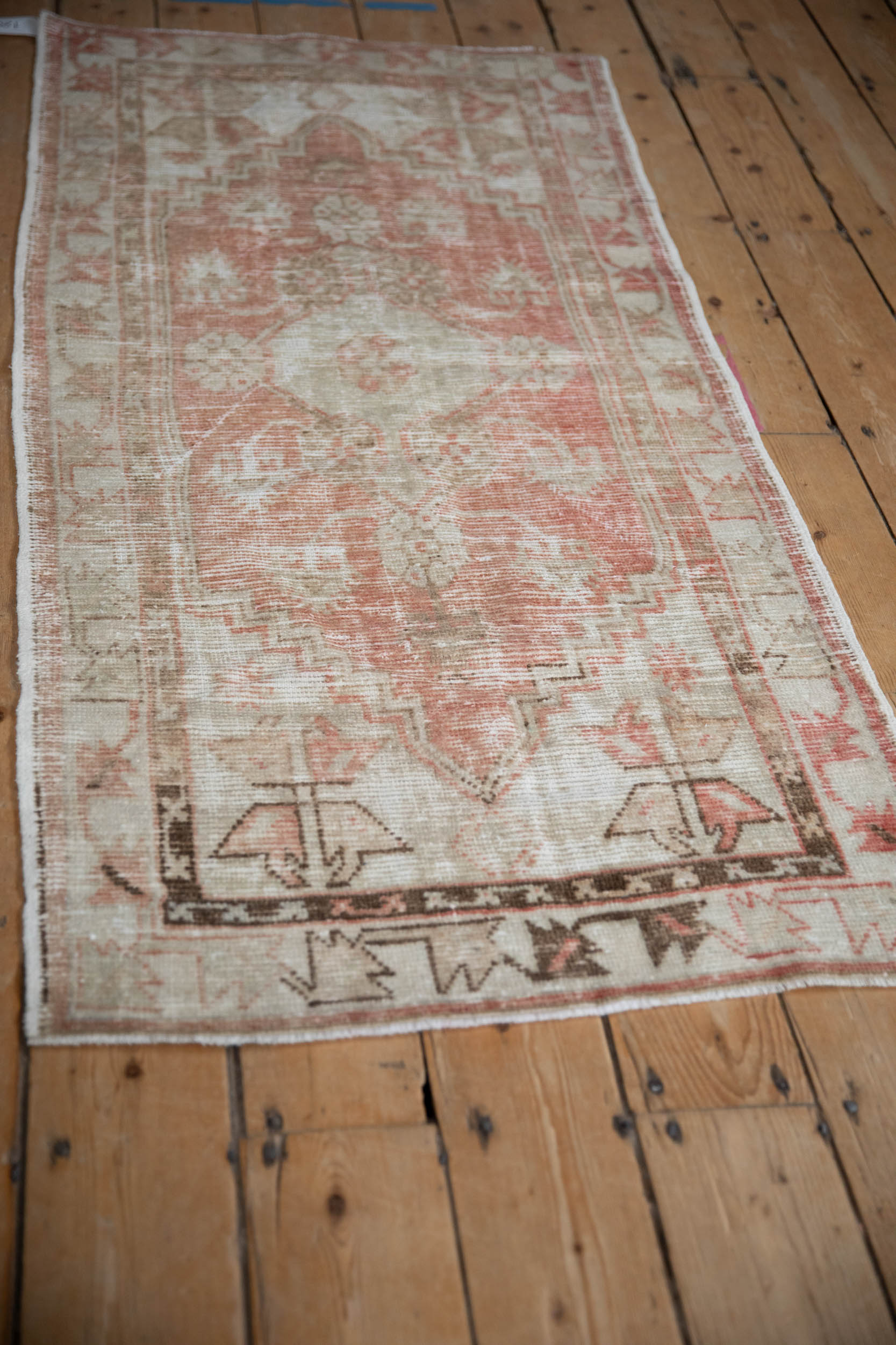 2.5x5.5 Vintage Distressed Oushak Rug Runner by Old New House® - product image 5 for Resin Society