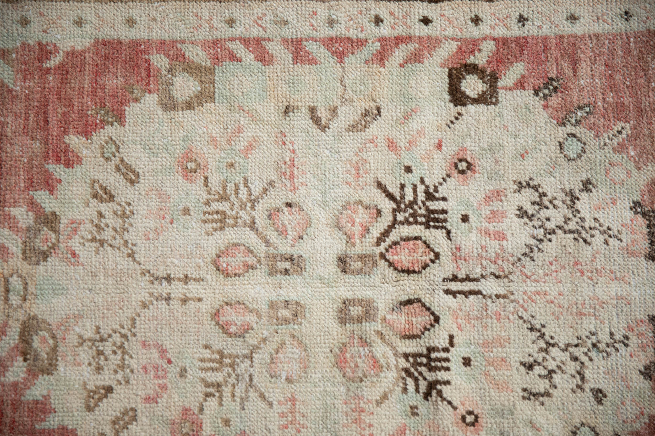 3x6.5 Vintage Distressed Oushak Rug Runner by Old New House® - product image 3 for Resin Society