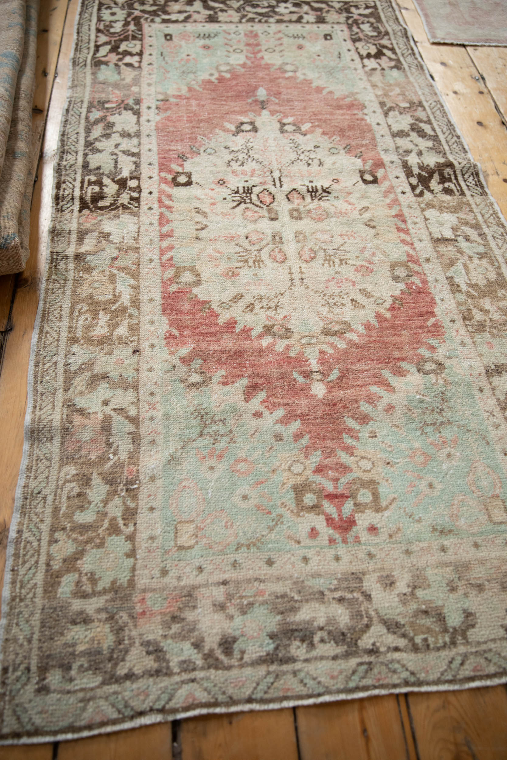 3x6.5 Vintage Distressed Oushak Rug Runner by Old New House® - product image 5 for Resin Society