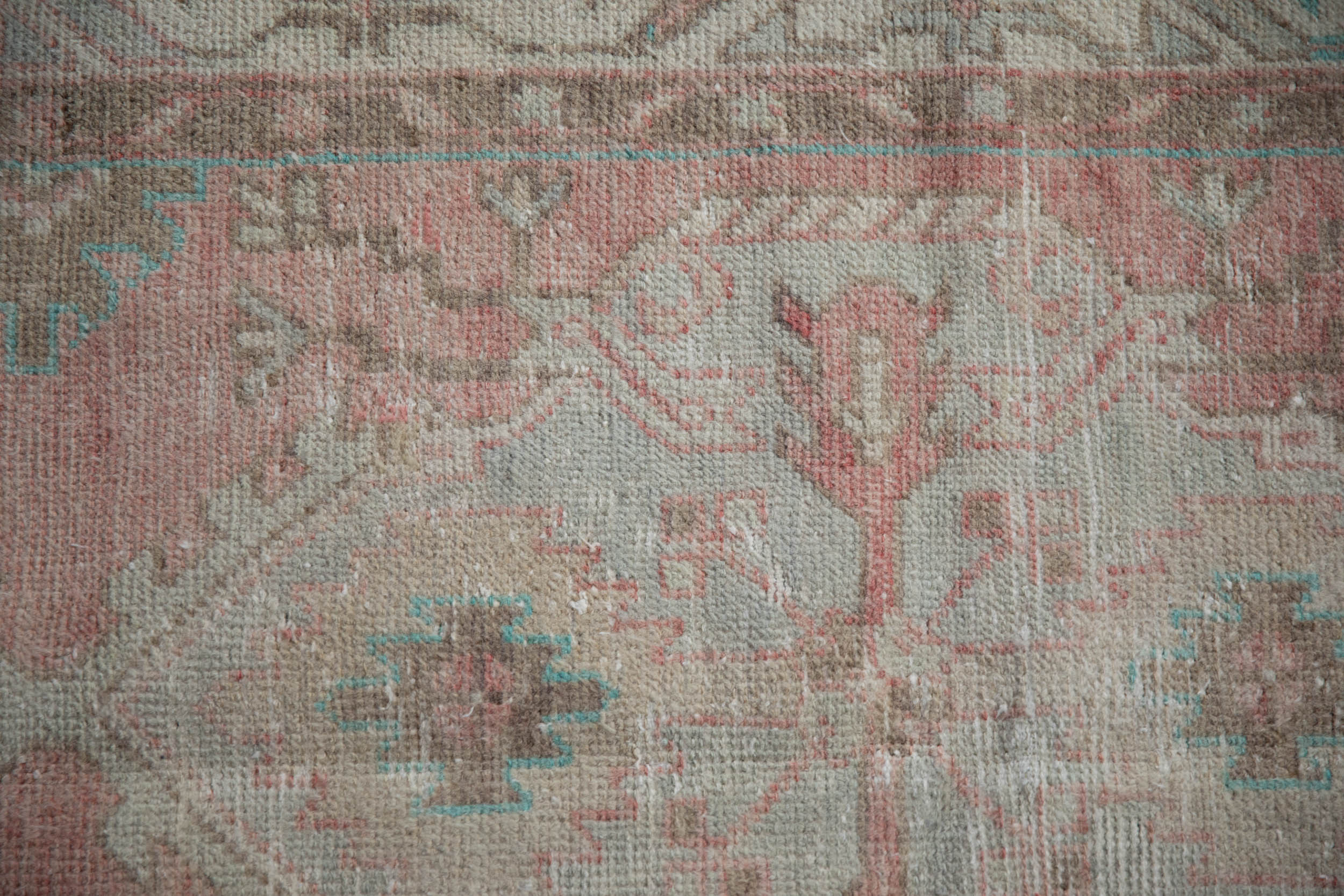 2.5x5.5 Vintage Distressed Oushak Rug Runner by Old New House® - product image 3 for Resin Society