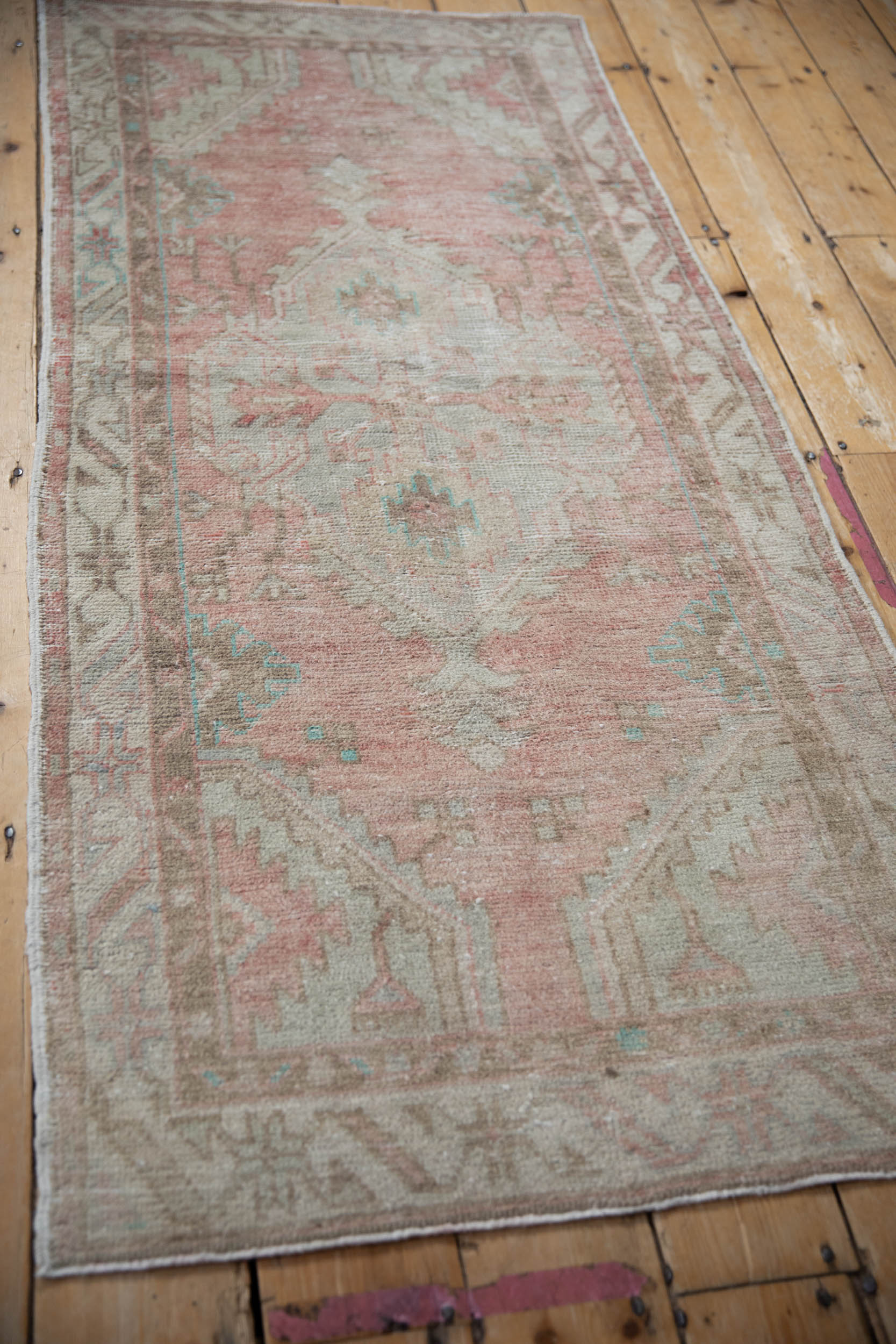 2.5x5.5 Vintage Distressed Oushak Rug Runner by Old New House® - product image 6 for Resin Society