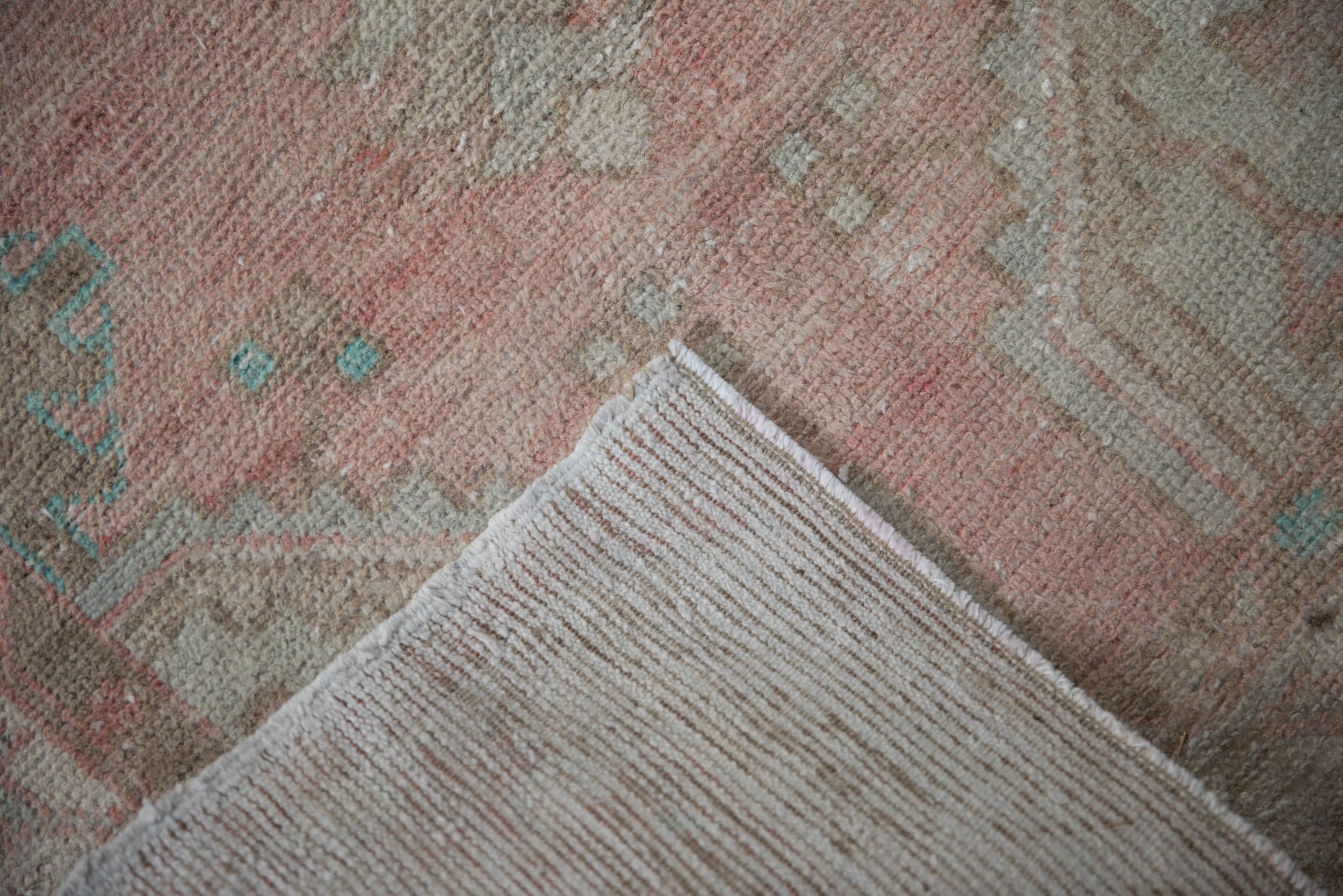 2.5x5.5 Vintage Distressed Oushak Rug Runner by Old New House® - product image 8 for Resin Society