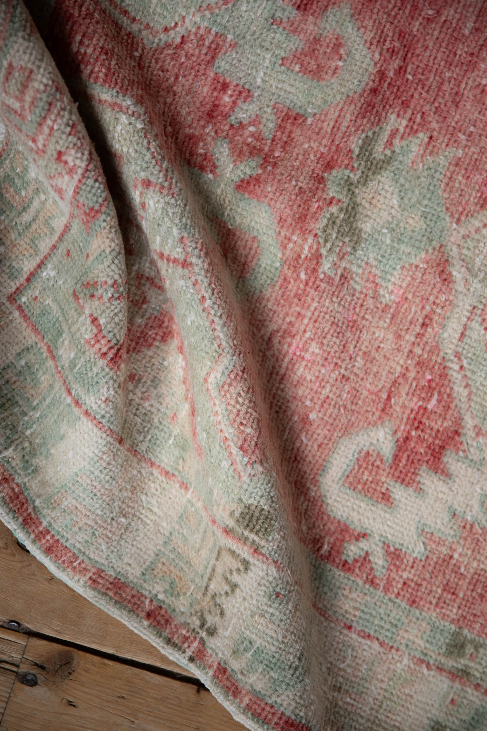 2.5x5 Vintage Distressed Oushak Rug Runner by Old New House® - product image 9 for Resin Society