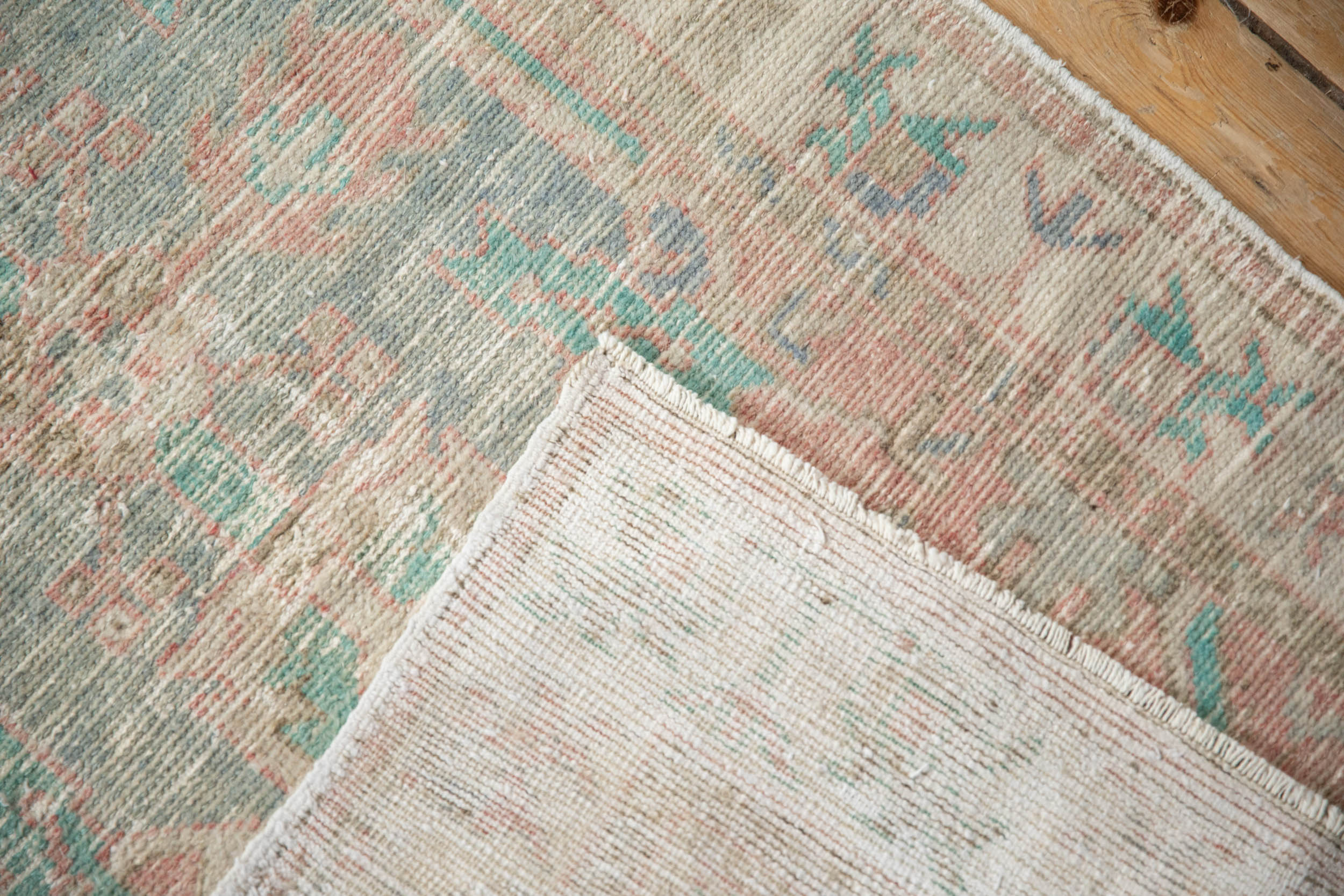 2.5x5.5 Vintage Distressed Oushak Rug Runner by Old New House® - product image 9 for Resin Society