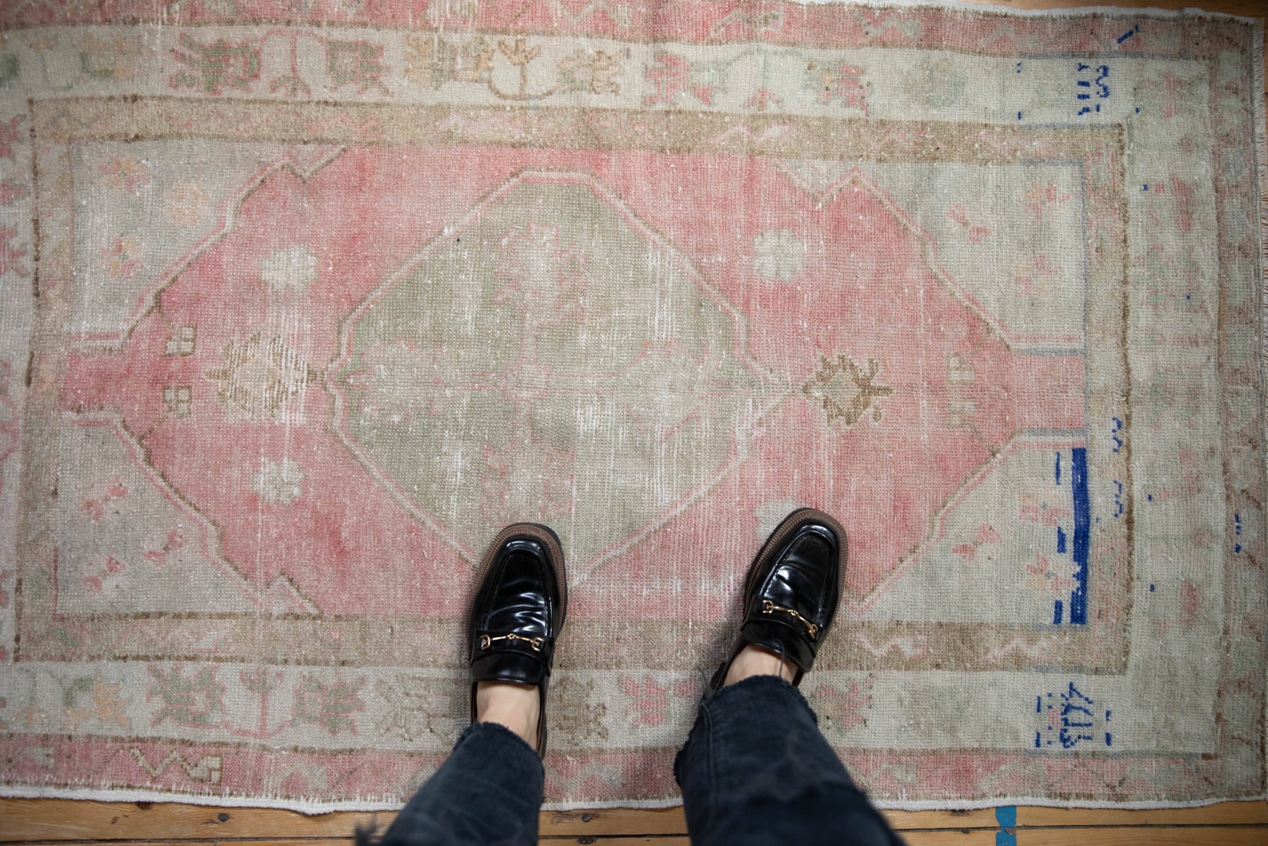 3x5 Vintage Distressed Oushak Rug by Old New House® - product image 2 for Resin Society