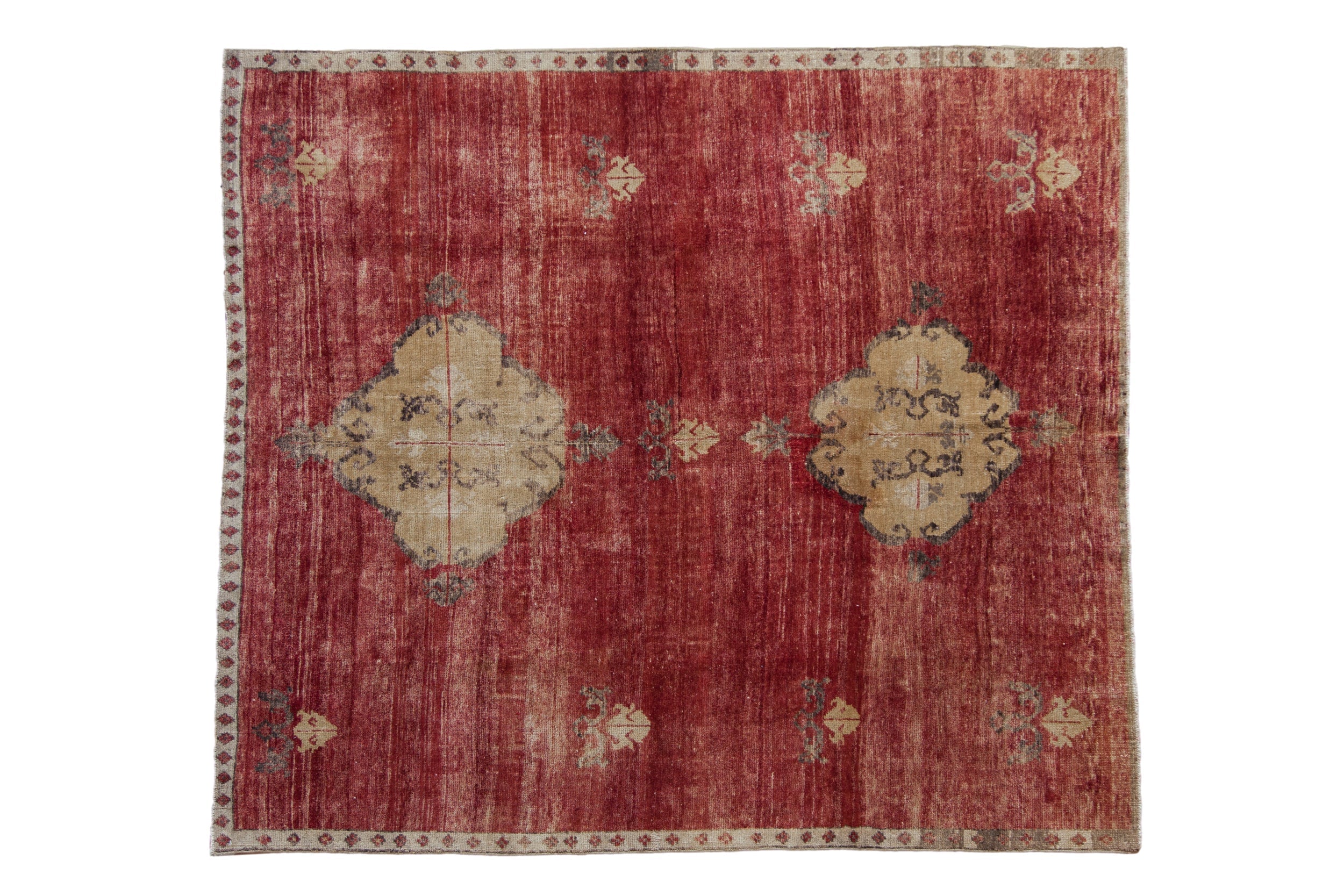 6x7 Vintage Fragment Kars Square Carpet by Old New House® - main product image for Resin Society