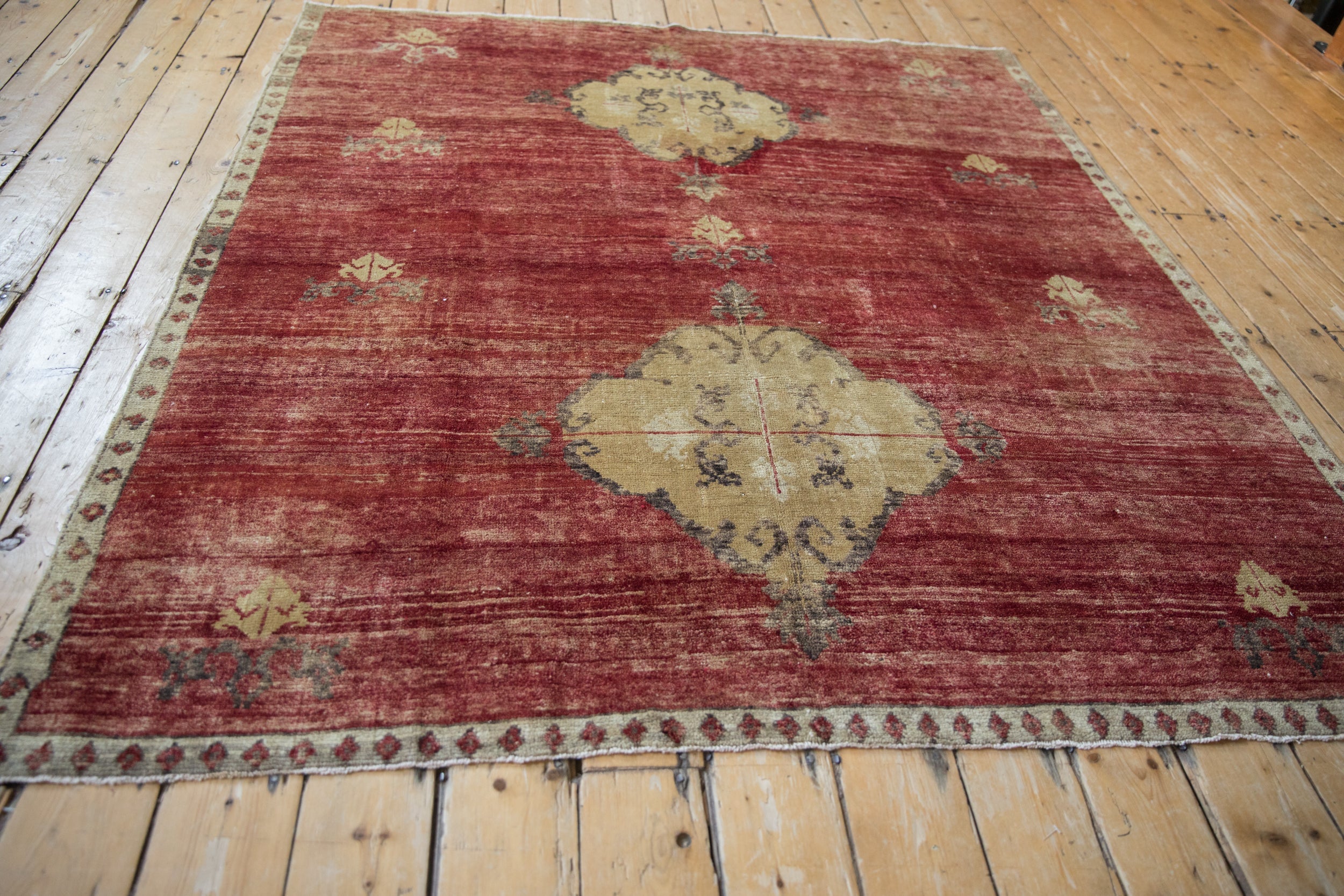 6x7 Vintage Fragment Kars Square Carpet by Old New House® - product image 9 for Resin Society