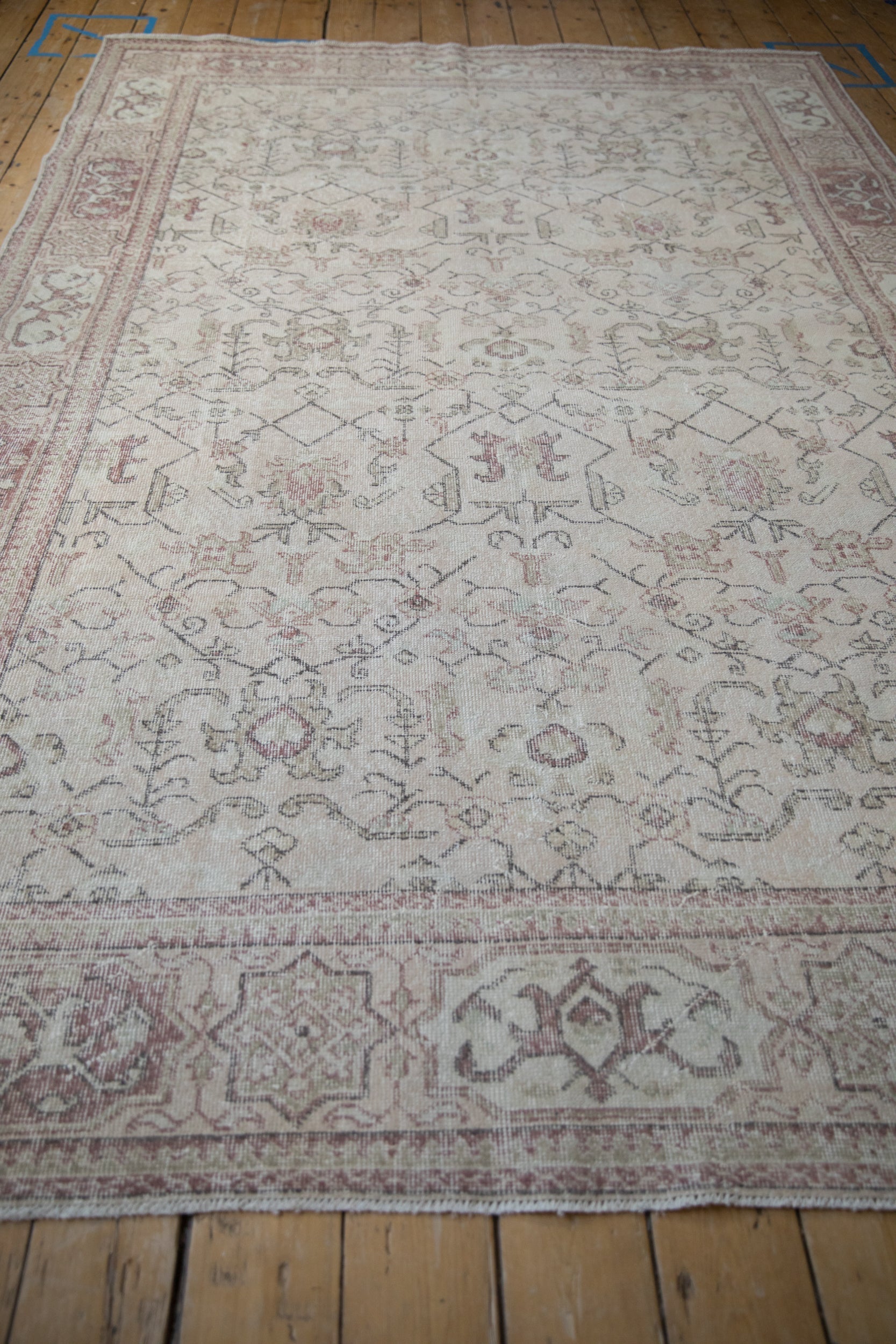 7x10.5 Vintage Distressed Oushak Carpet by Old New House® - product image 7 for Resin Society