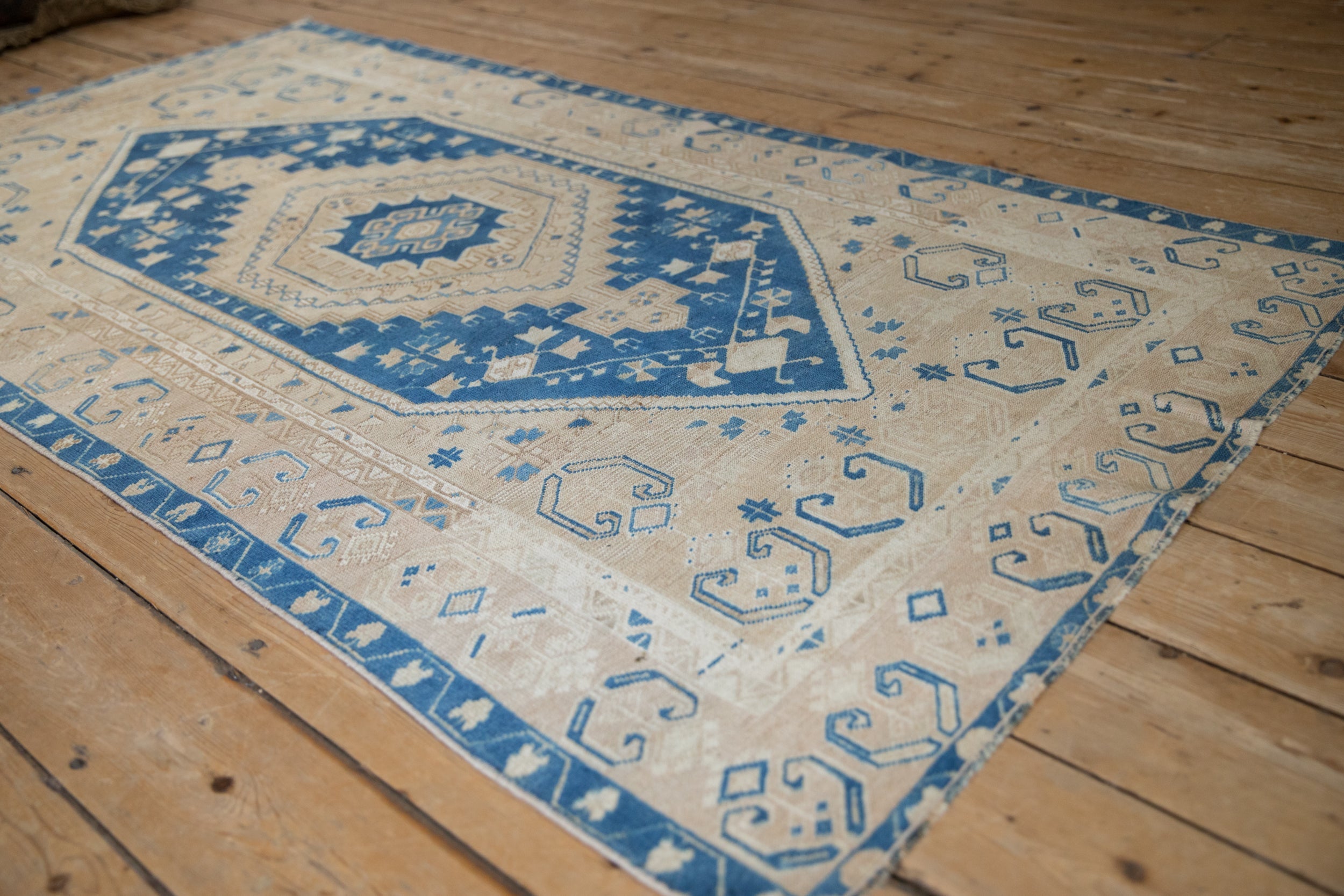 3.5x7 Vintage Distressed Oushak Rug Runner by Old New House® - product image 6 for Resin Society