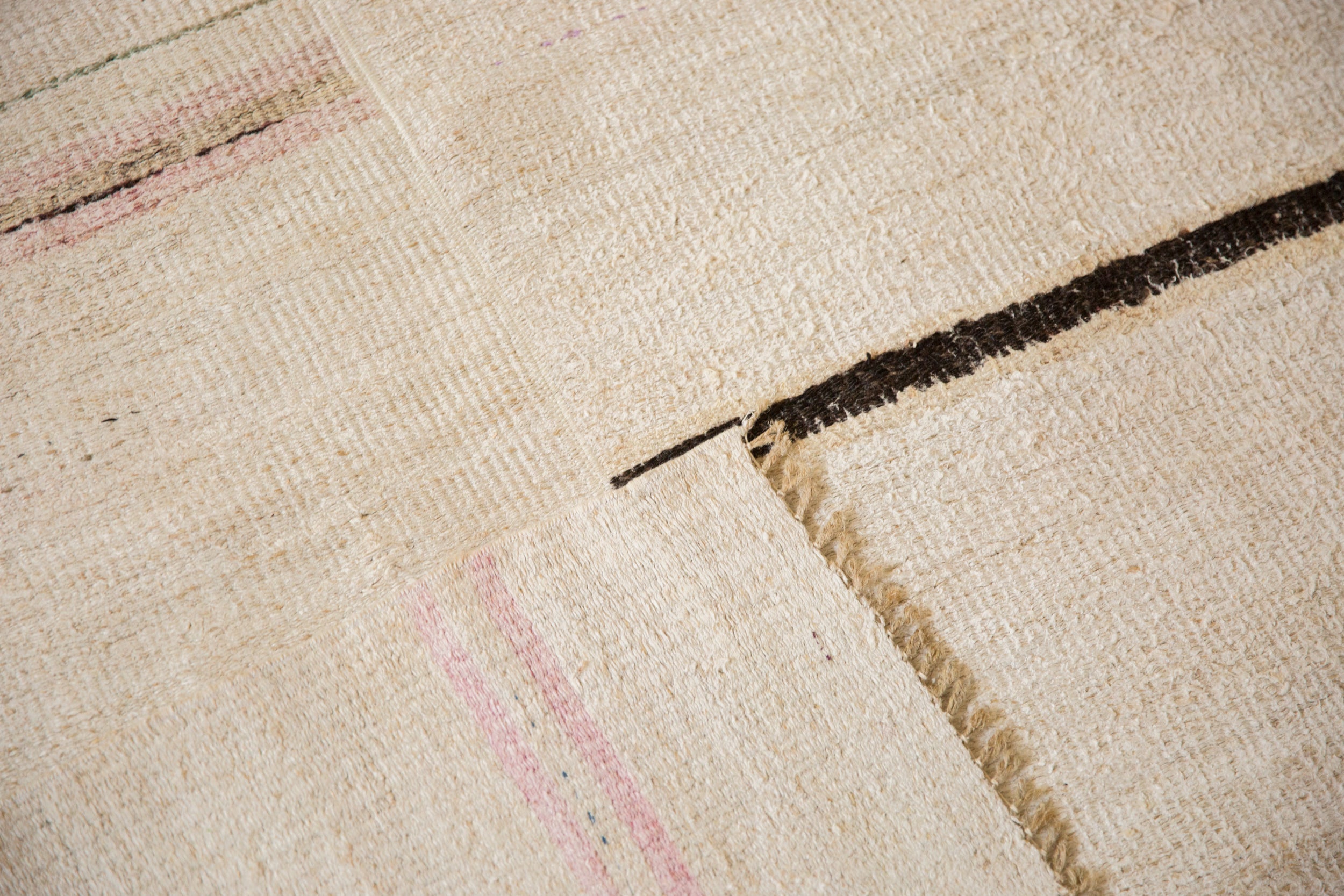5.5x9.5 Vintage Hemp Kilim Carpet by Old New House® - product image 11 for Resin Society