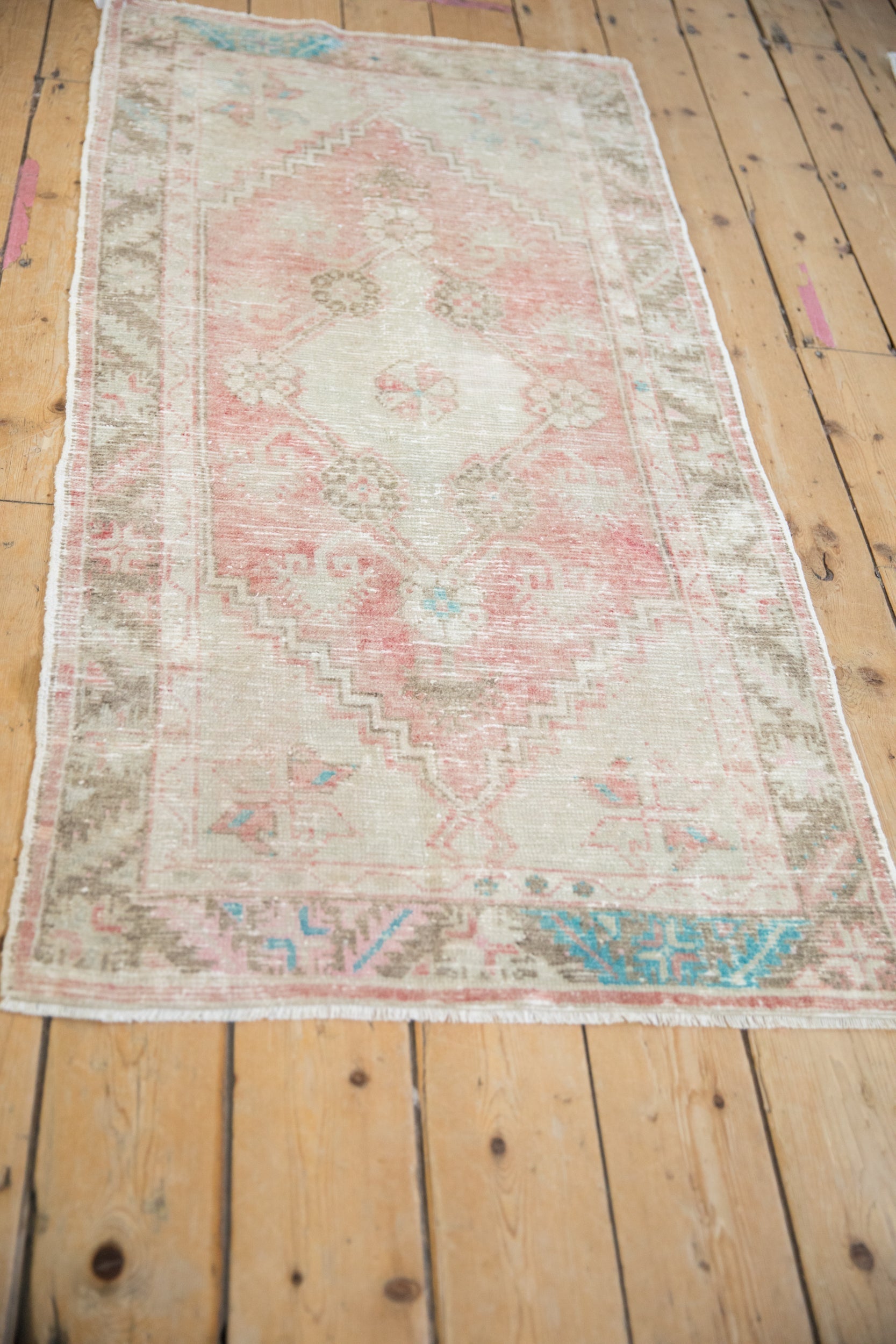 2.5x5.5 Vintage Distressed Oushak Rug Runner by Old New House® - product image 4 for Resin Society