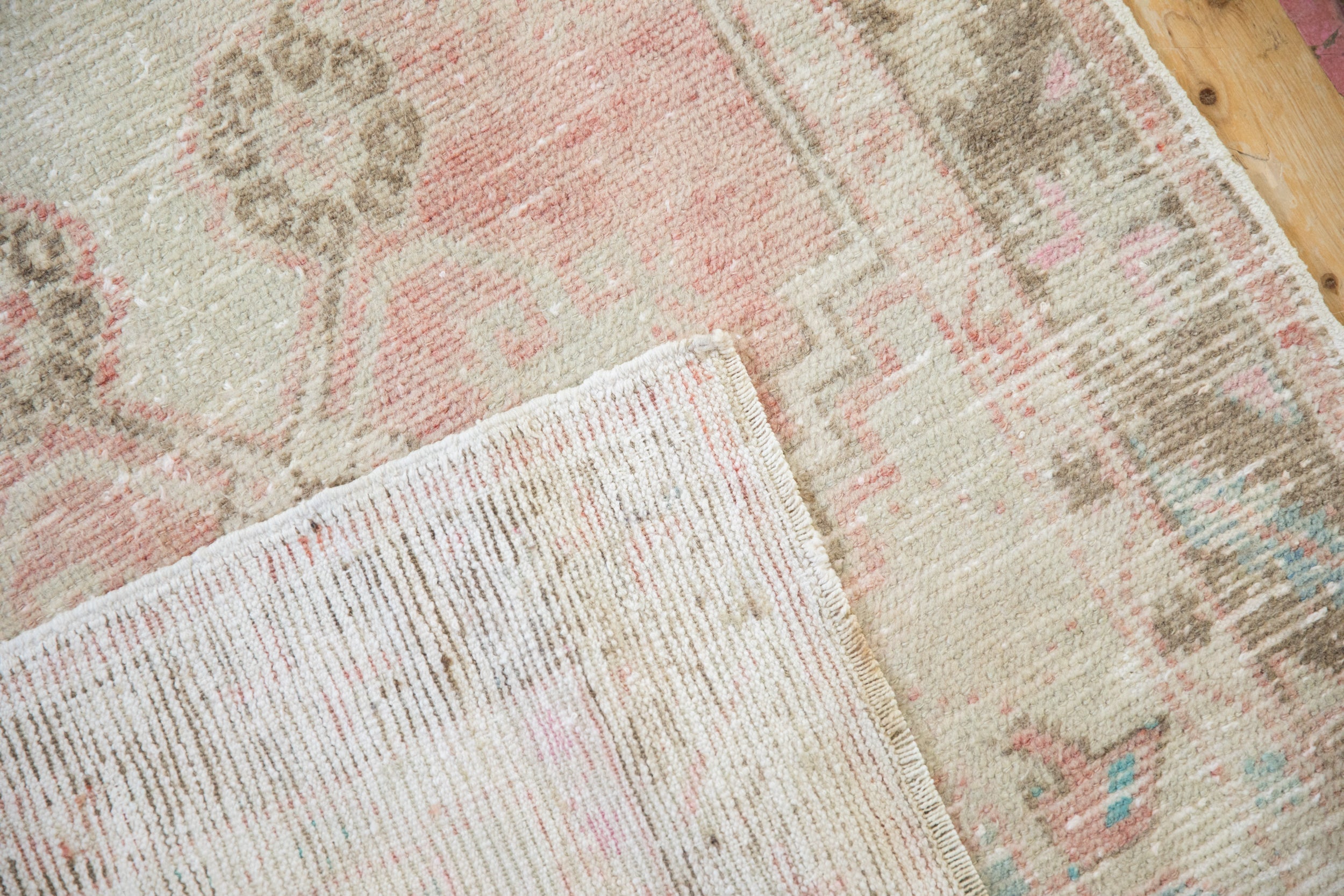 2.5x5.5 Vintage Distressed Oushak Rug Runner by Old New House® - product image 8 for Resin Society