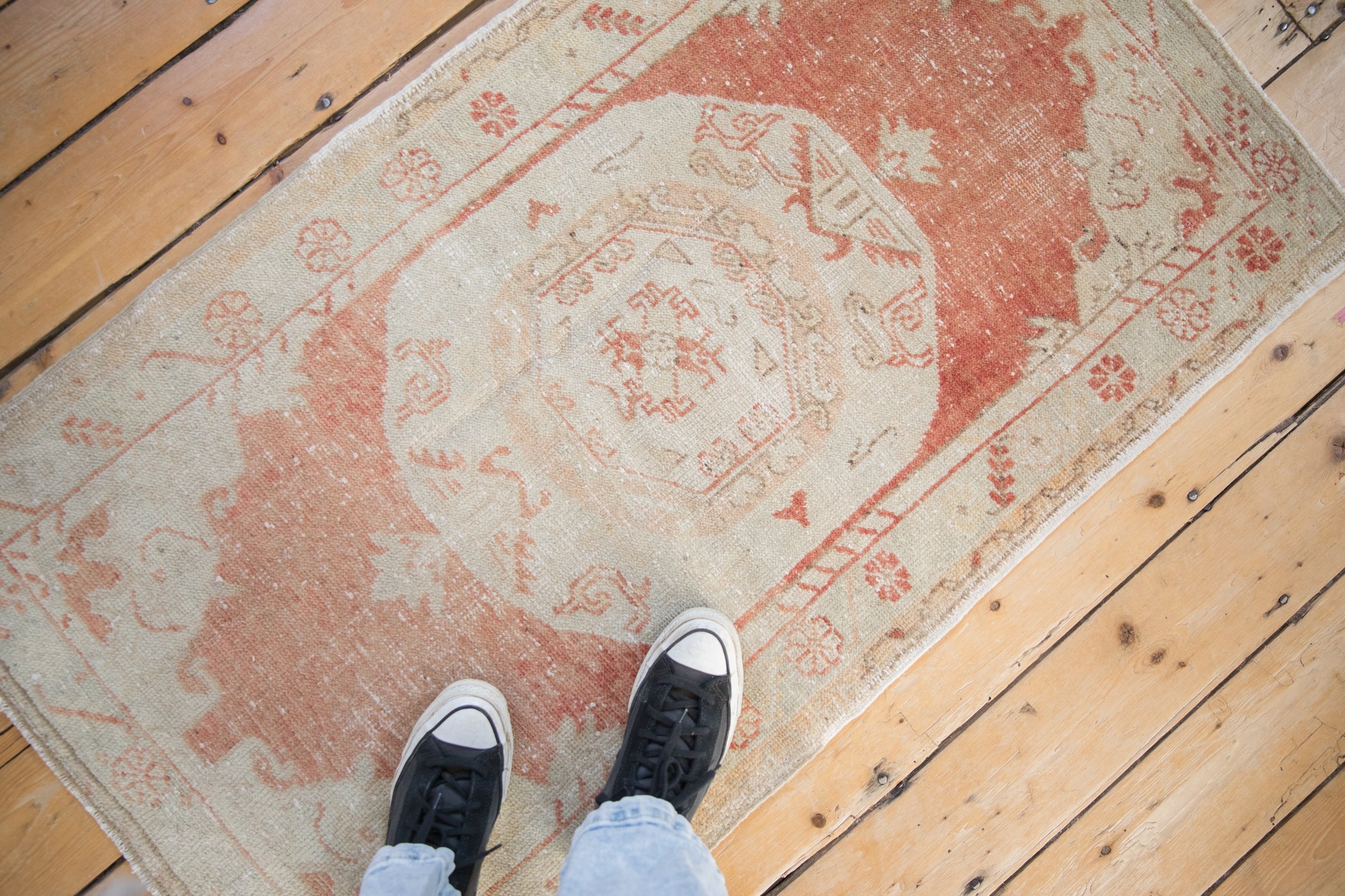 2.5x4.5 Vintage Distressed Oushak Rug by Old New House® - product image 2 for Resin Society