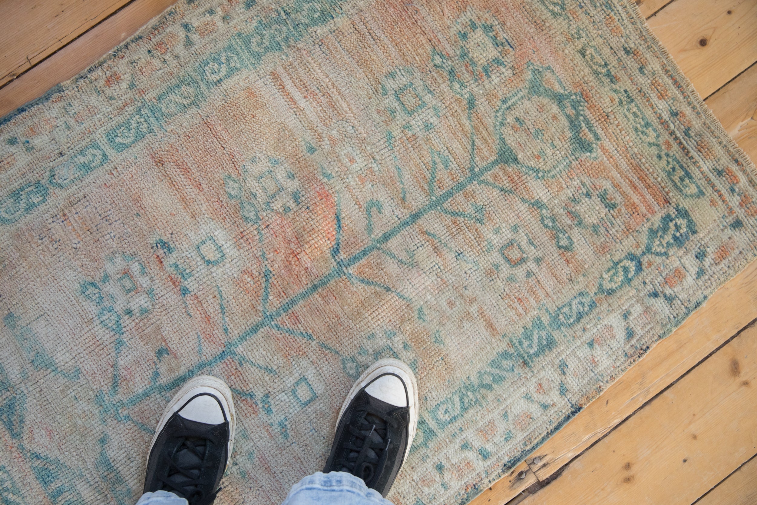 2.5x3.5 Vintage Distressed Oushak Rug by Old New House® - product image 2 for Resin Society