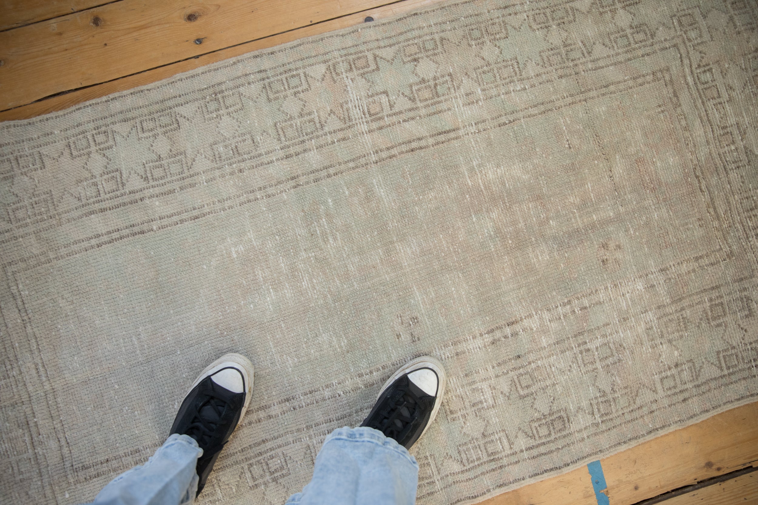 3x5.5 Vintage Distressed Oushak Rug by Old New House® - product image 2 for Resin Society