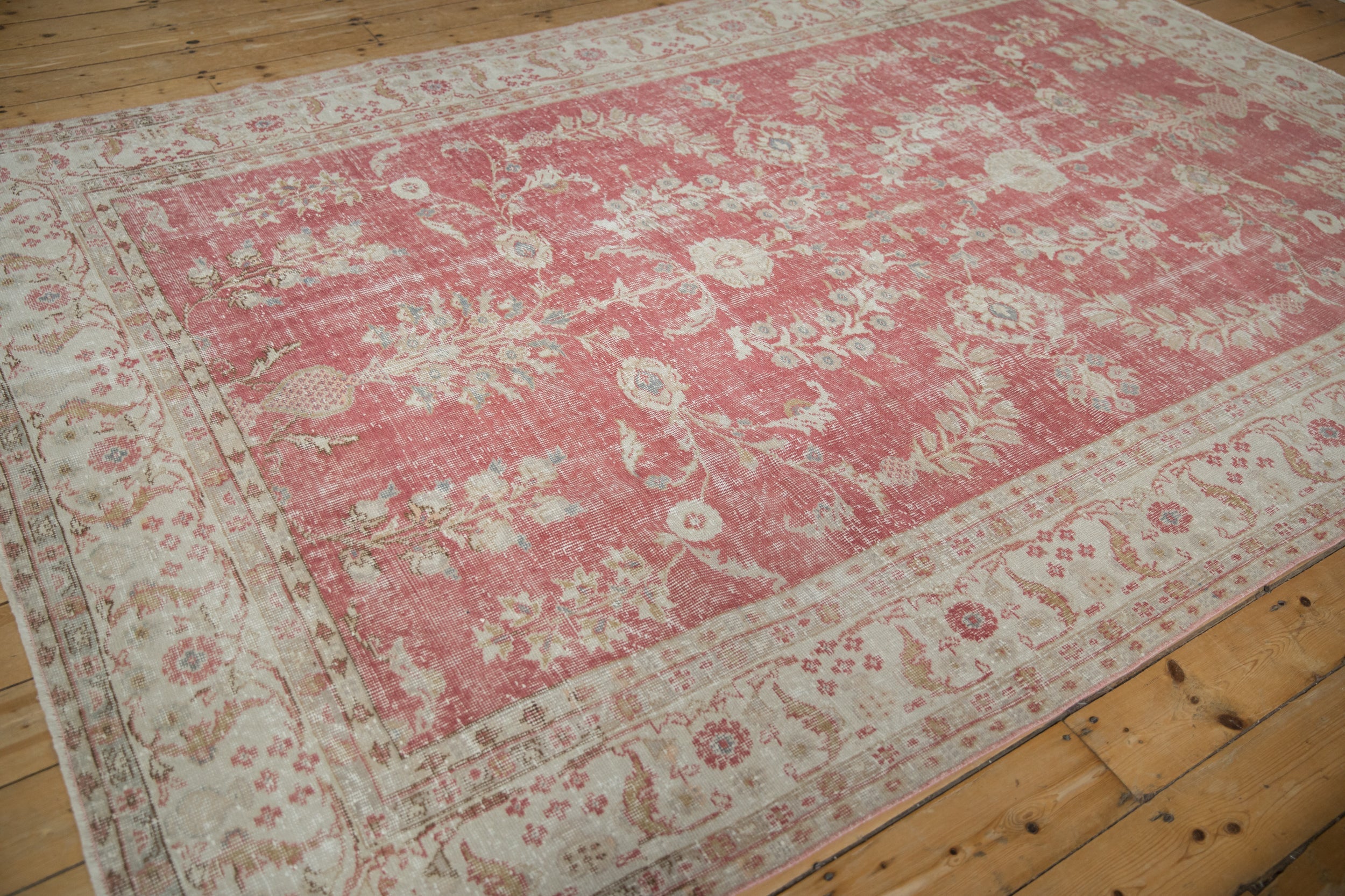 7x10.5 Vintage Distressed Oushak Carpet by Old New House® - product image 6 for Resin Society