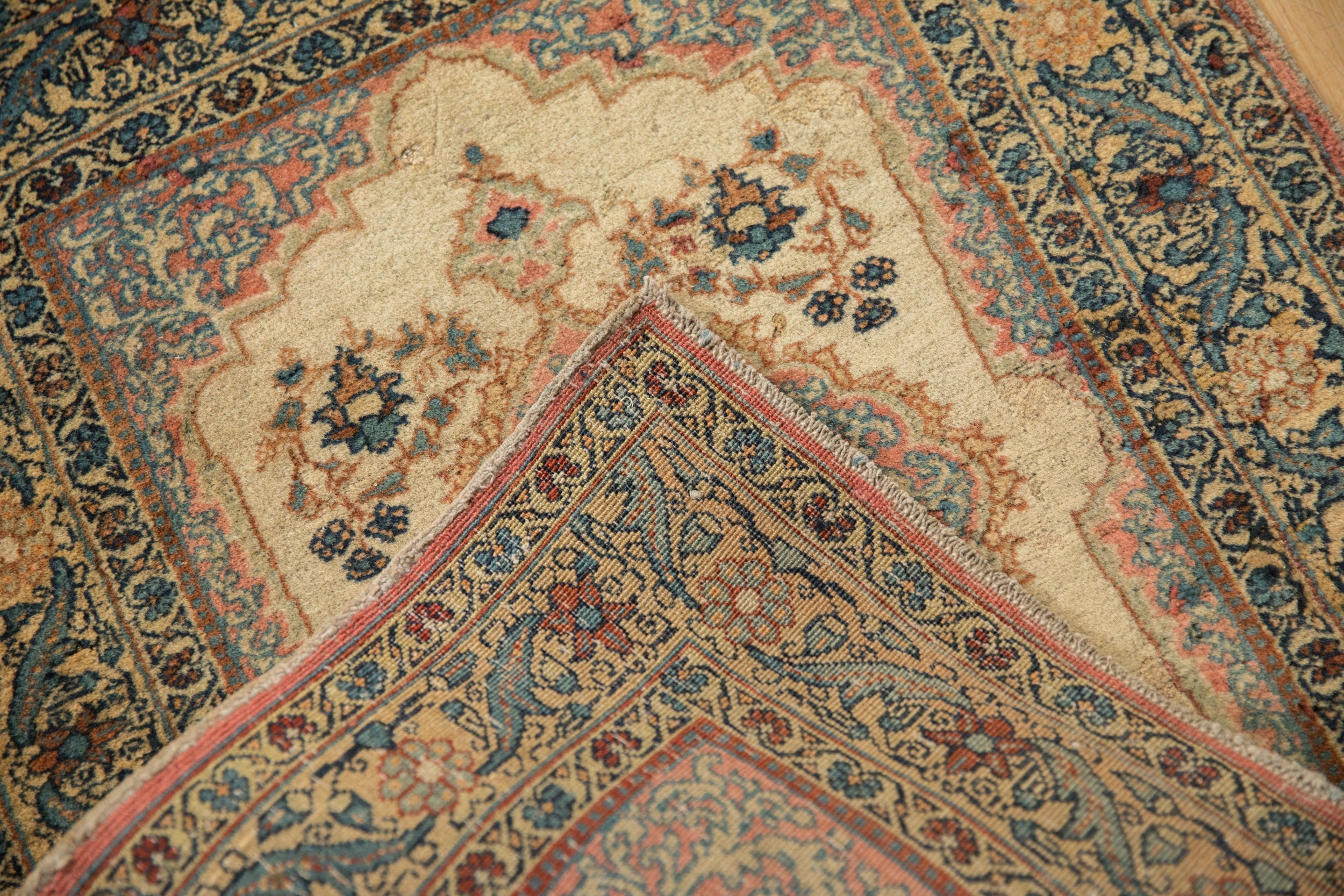 2x2.5 Vintage Tabriz Square Rug Mat by Old New House® - product image 10 for Resin Society