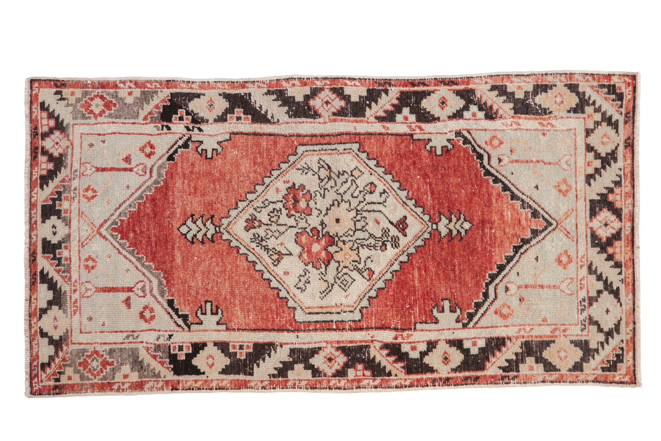 2.5x5 Vintage Distressed Oushak Rug Runner by Old New House® - main product image for Resin Society