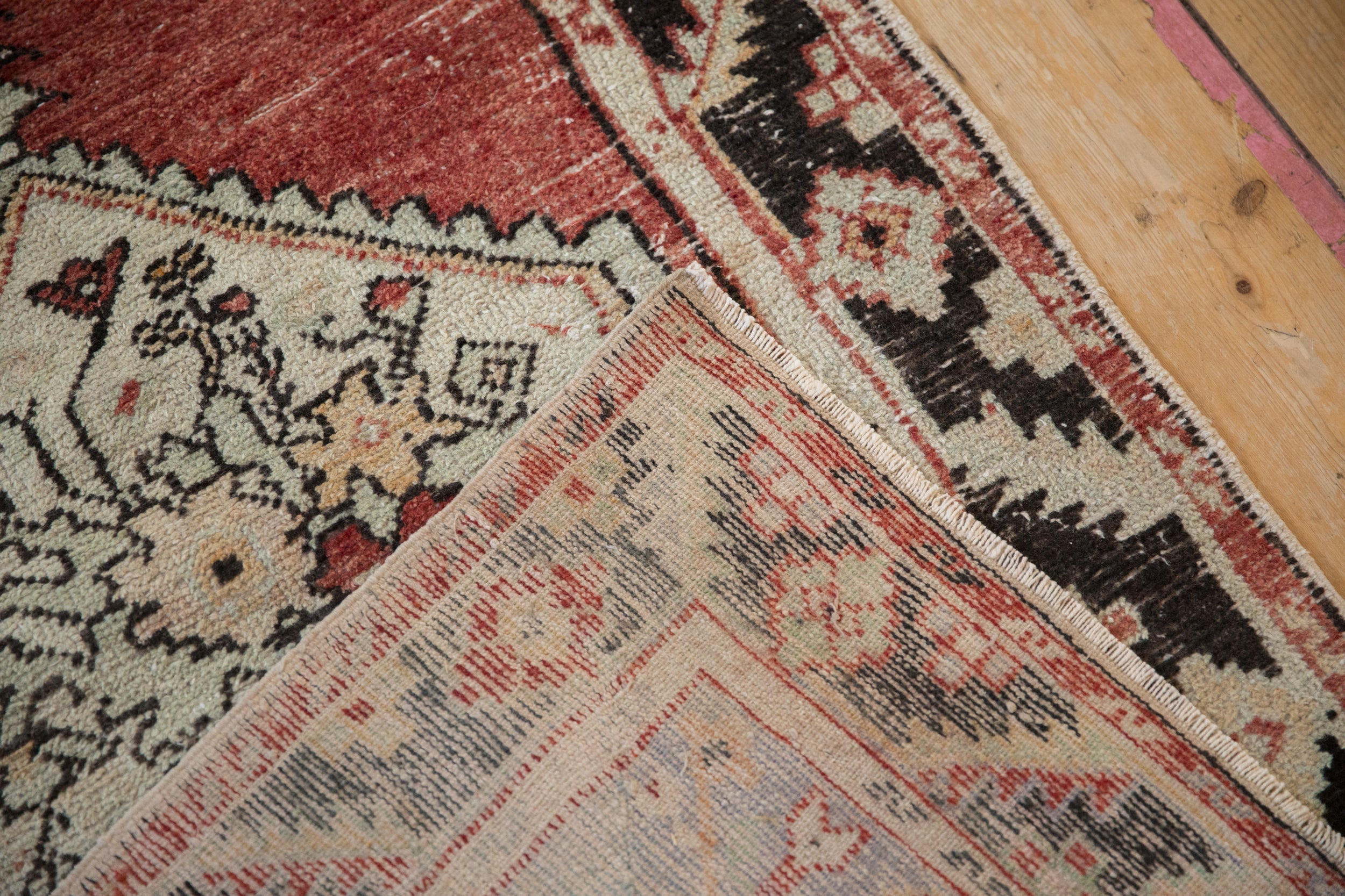 2.5x5 Vintage Distressed Oushak Rug Runner by Old New House® - product image 10 for Resin Society