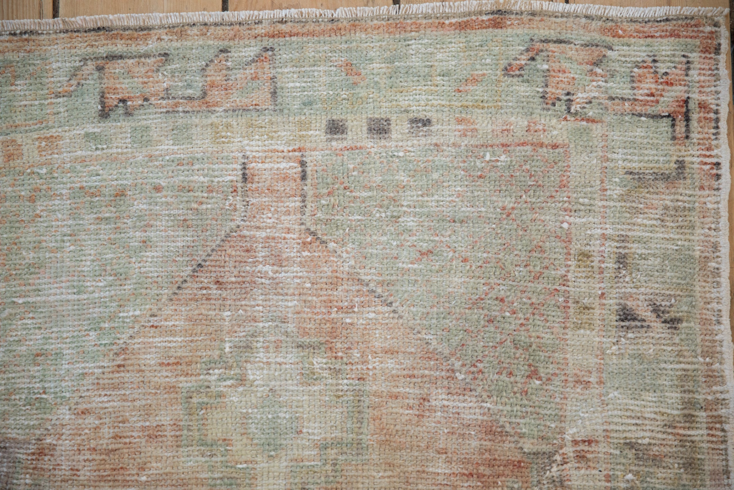 2.5x5 Vintage Distressed Oushak Rug Runner by Old New House® - product image 3 for Resin Society