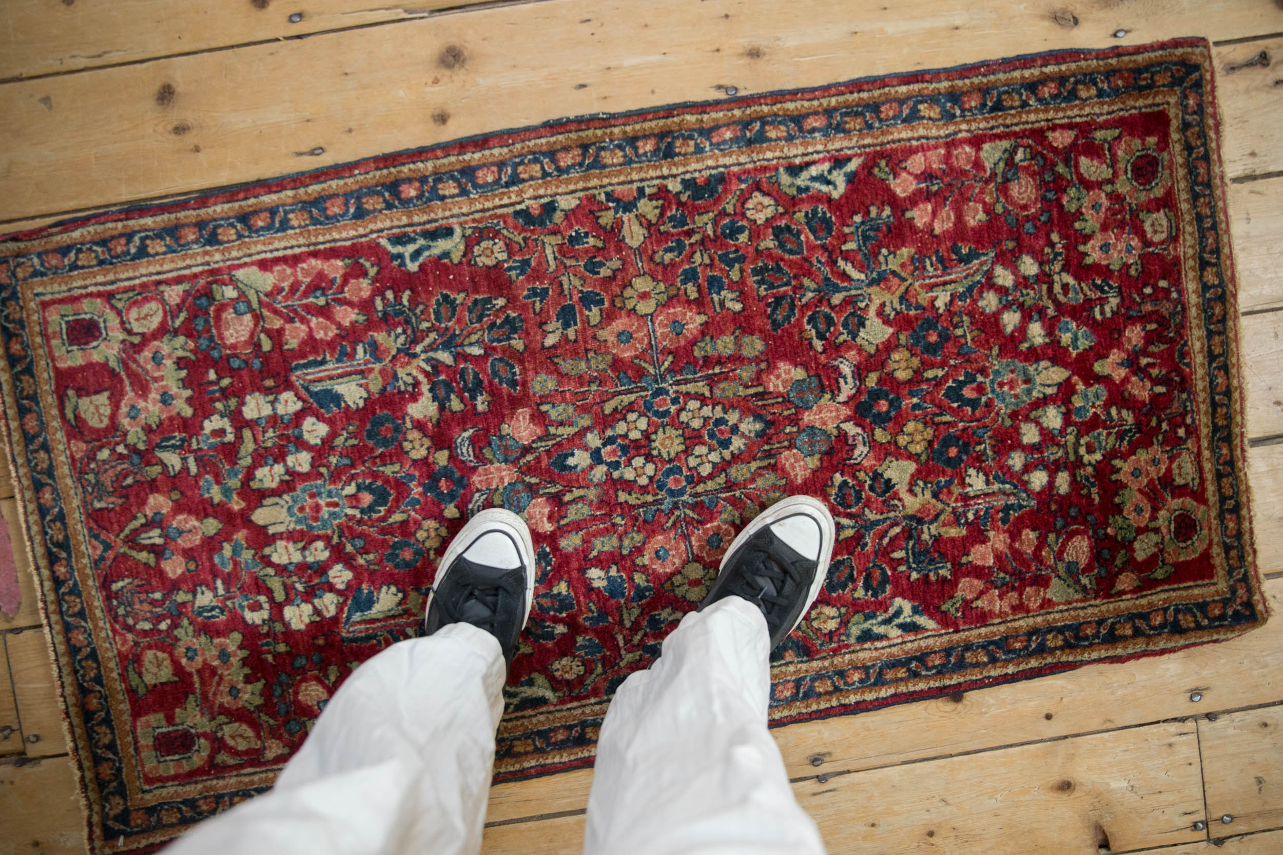 2x4.5 Vintage Fine American Sarouk Rug Runner by Old New House® - product image 2 for Resin Society